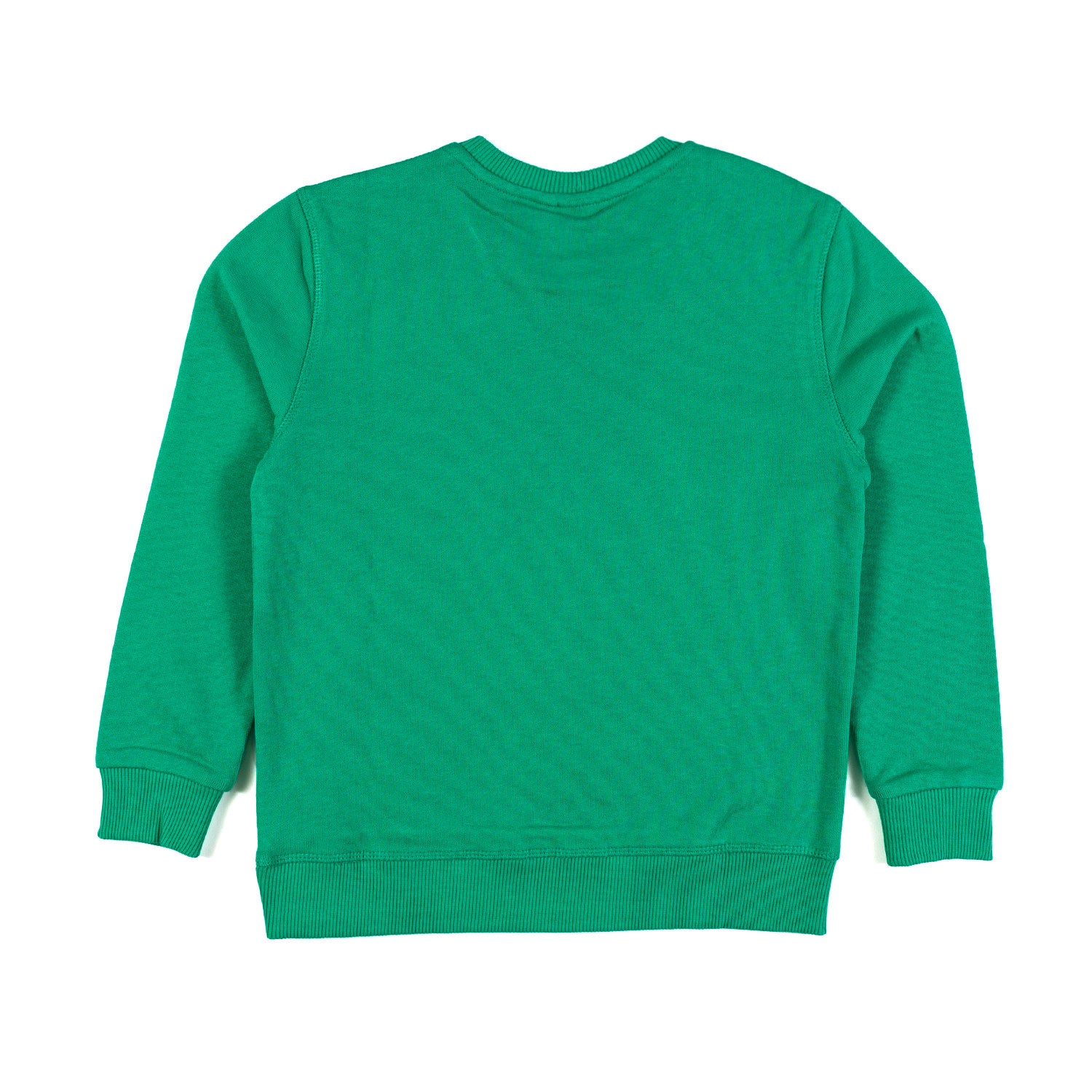 FELPA VERDE PRATO CON MAXI LOGO AZZURRO - annameglio.com abbigliamento moda