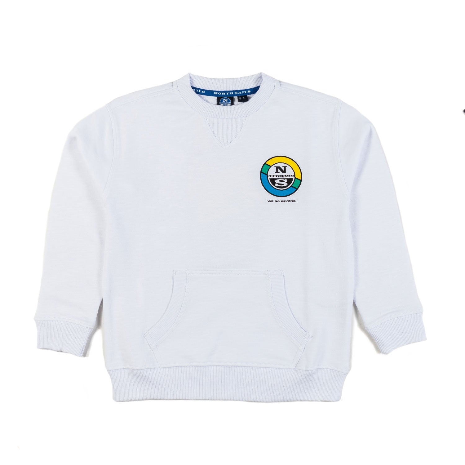 FELPA BIANCA CON STAMPE MULTICOLOR BAMBINO E TEEN - annameglio.com abbigliamento moda