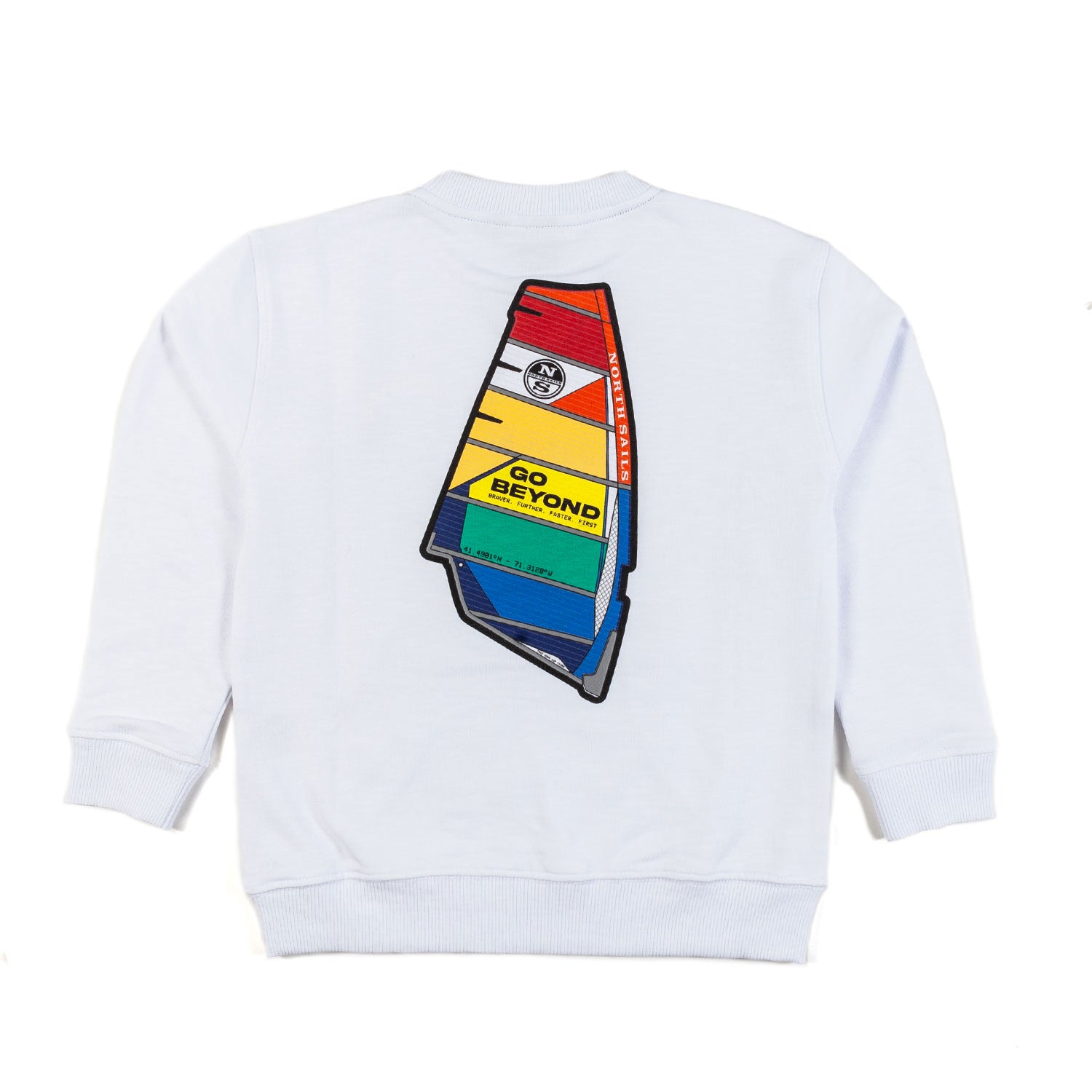 FELPA BIANCA CON STAMPE MULTICOLOR BAMBINO E TEEN - annameglio.com abbigliamento moda