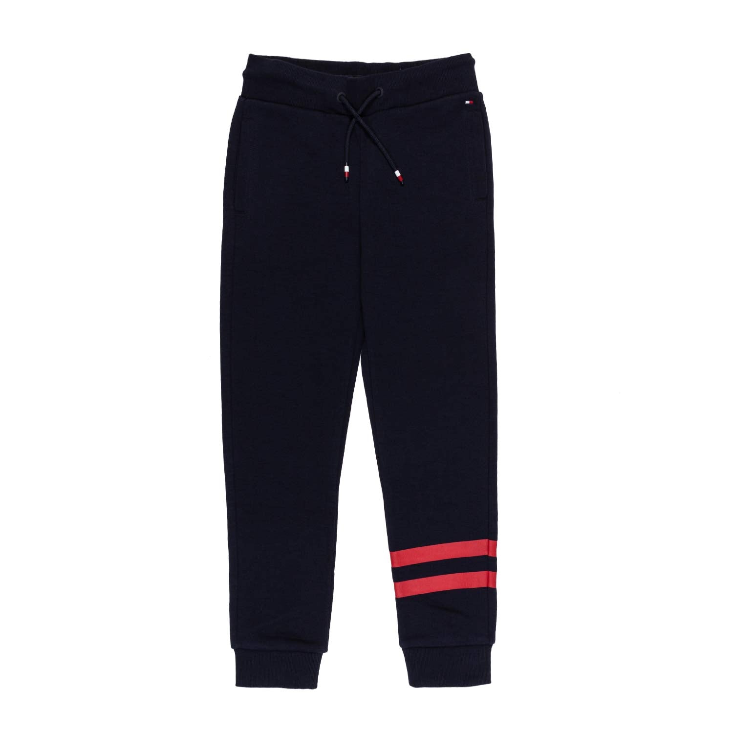 PANTALONE FELPA BLU NAVY CON STAMPE ROSSE - annameglio.com abbigliamento moda