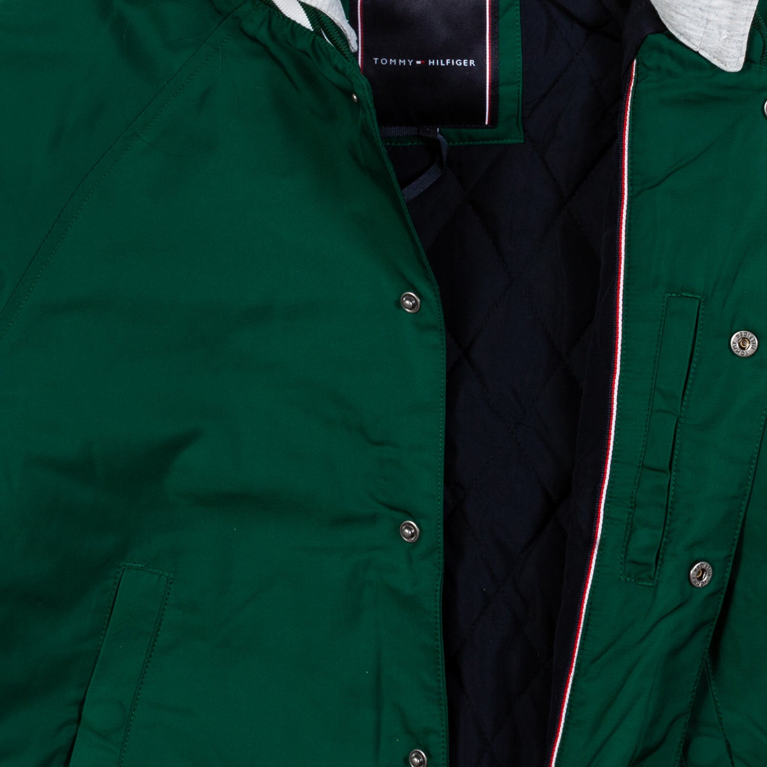 BOMBER VERDE PRATO CON CAPPUCCIO REMOVIBILE - annameglio.com abbigliamento moda