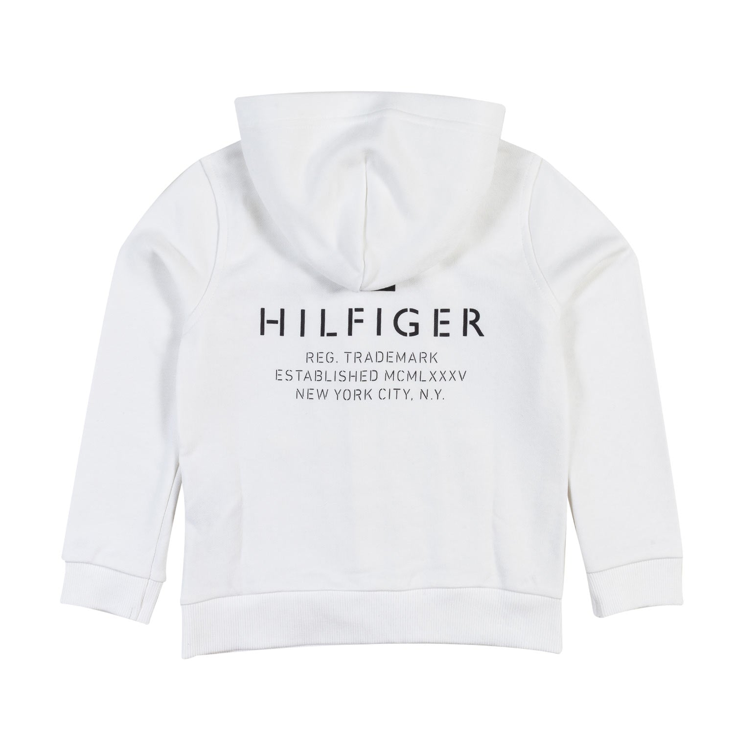 Felpa bianca con logo sul retro e cappuccio - annameglio.com abbigliamento moda