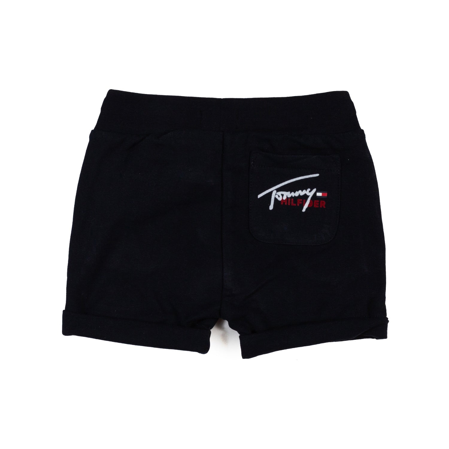 NAVY BLUE SHORTS WITH TRICOLOR COULISSE - annameglio.com abbigliamento moda