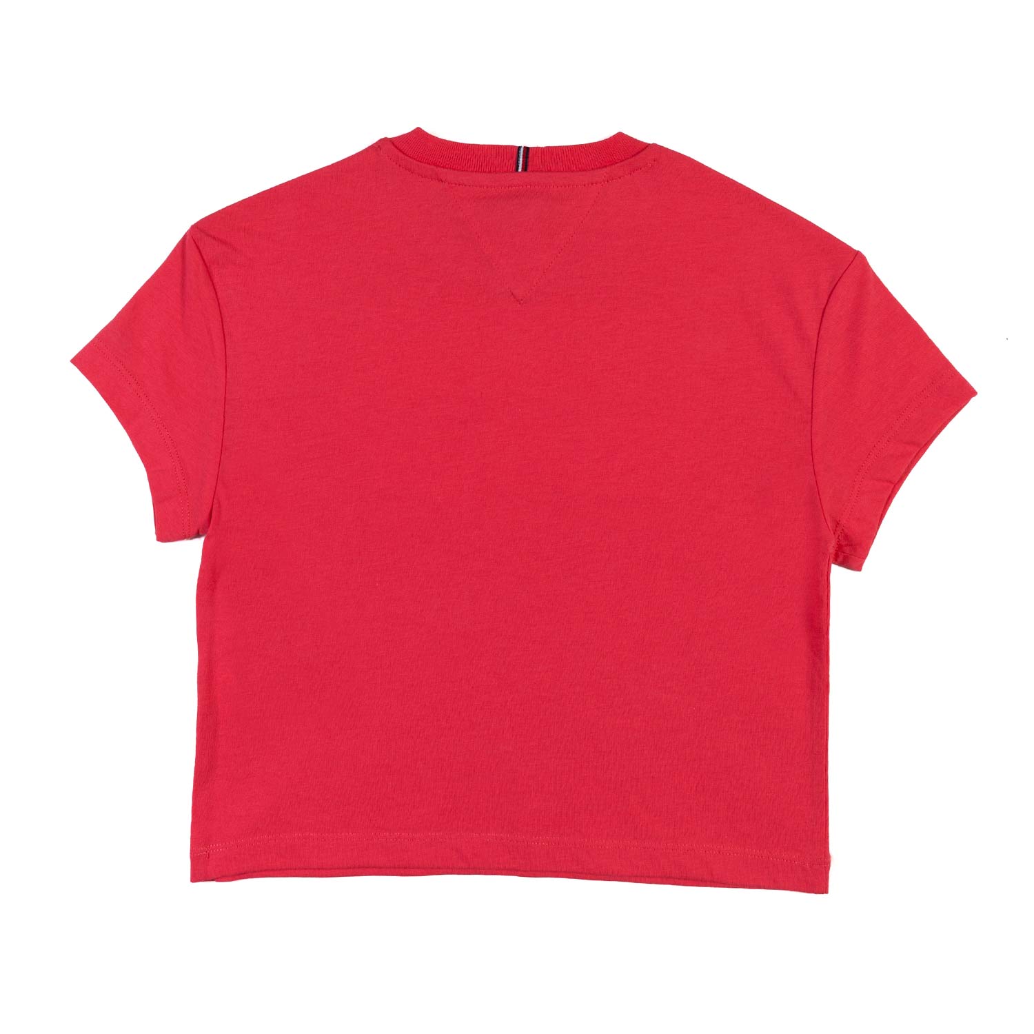 T-shirt Crop Rossa con logo ricamato - annameglio.com abbigliamento moda
