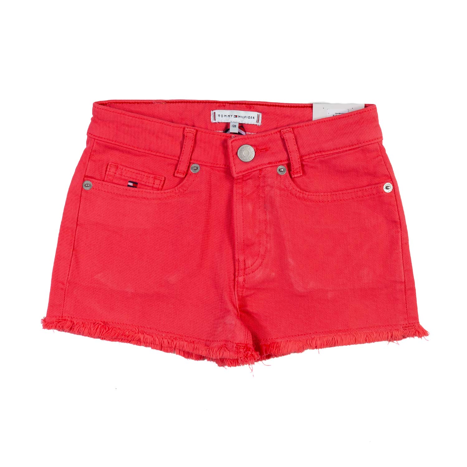 Pantaloncini rosa in denim elasticizzato - annameglio.com abbigliamento moda