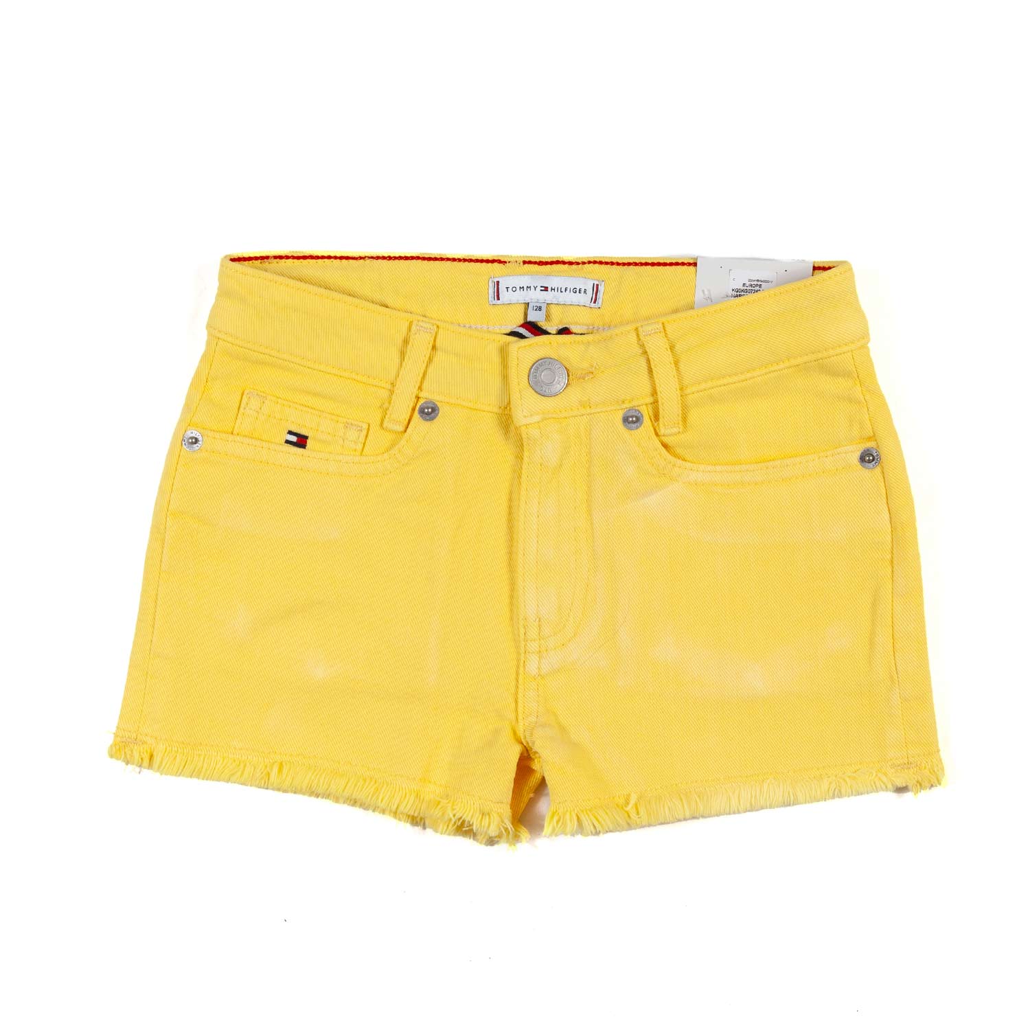 PANTALONCINI gialli IN DENIM ELASTICIZZATO - annameglio.com abbigliamento moda