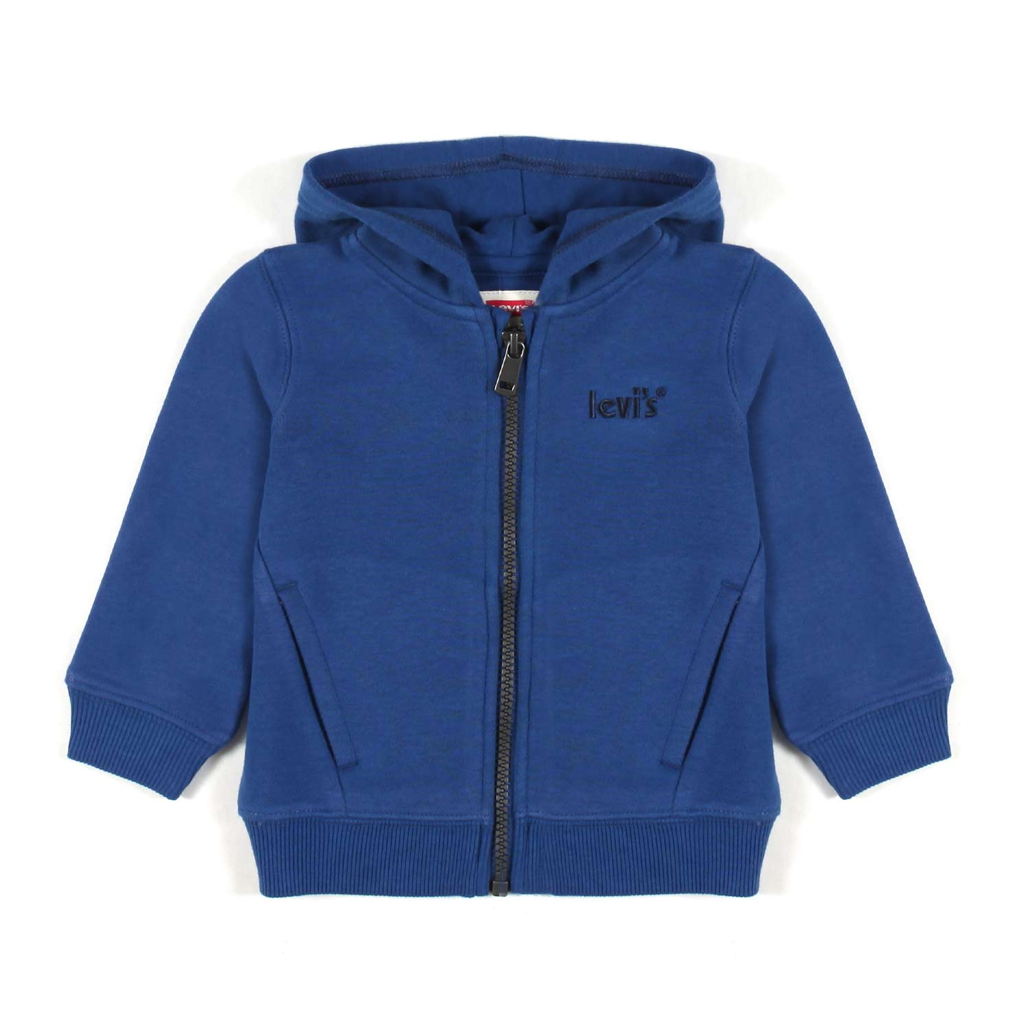 FELPA HOODIE BLU CON LOGO RICAMATO BIMBO E BIMBA - annameglio.com abbigliamento moda
