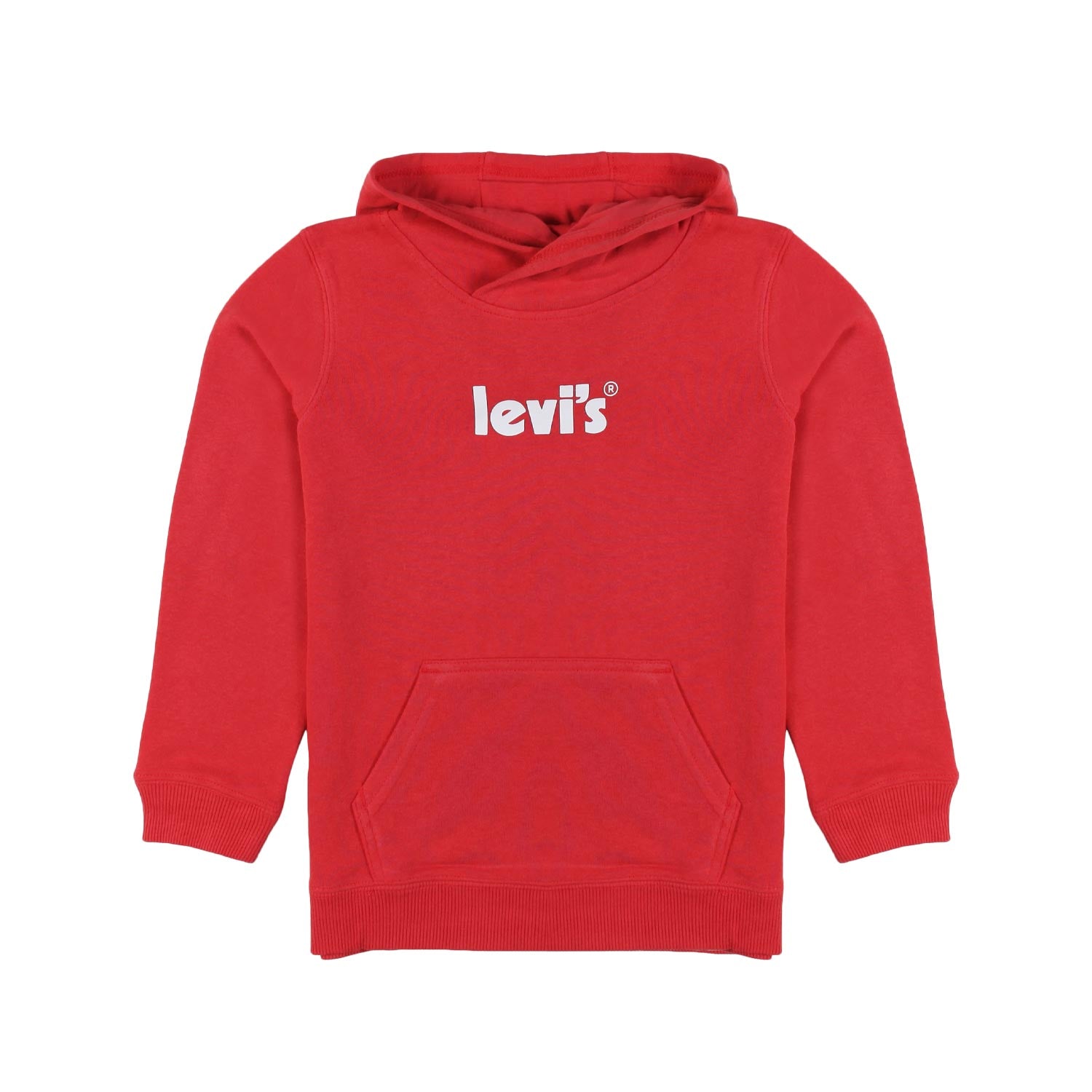 FELPA HOODIE ROSSA CON LOGO BIANCO BAMBINO BAMBINA - annameglio.com abbigliamento moda