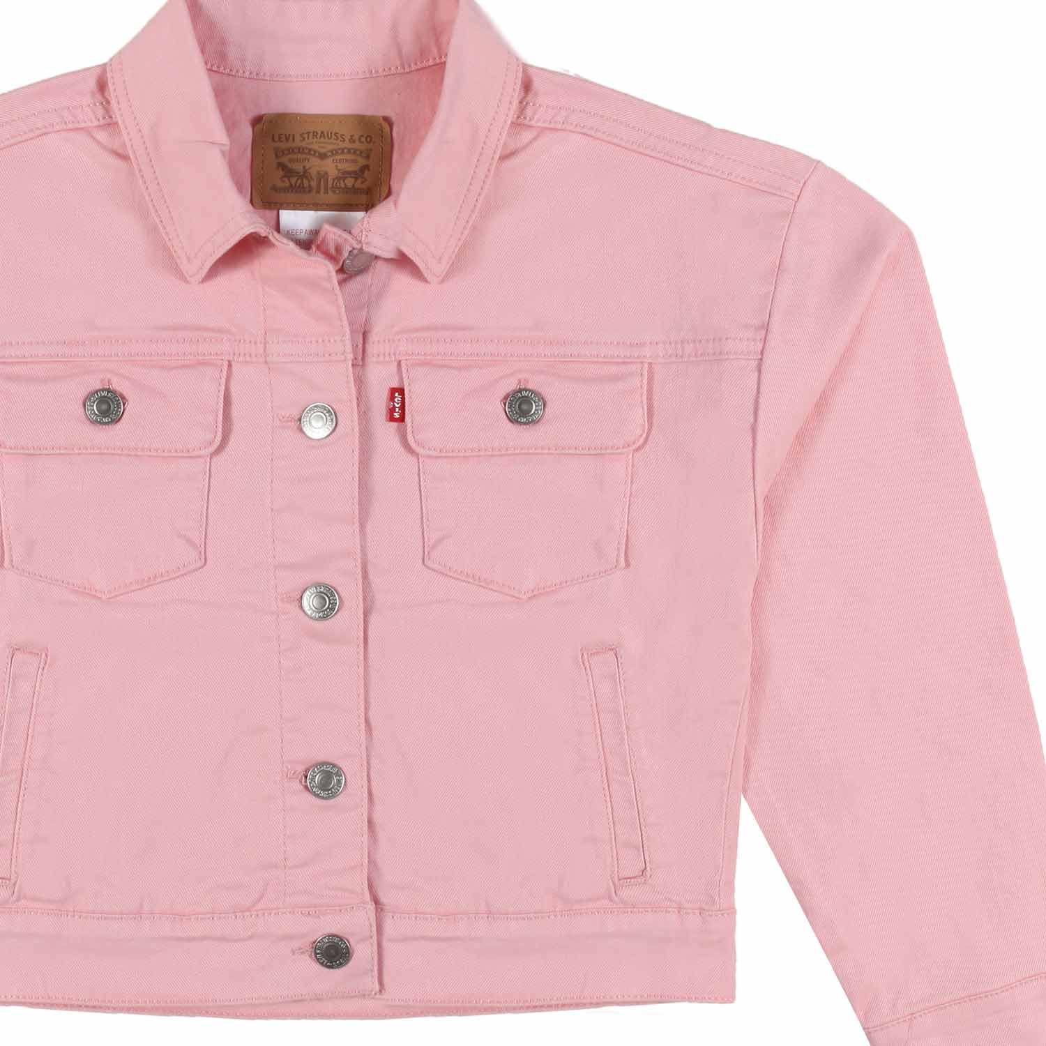GIACCA CROPPED DENIM ROSA BAMBINA E RAGAZZA - annameglio.com abbigliamento moda