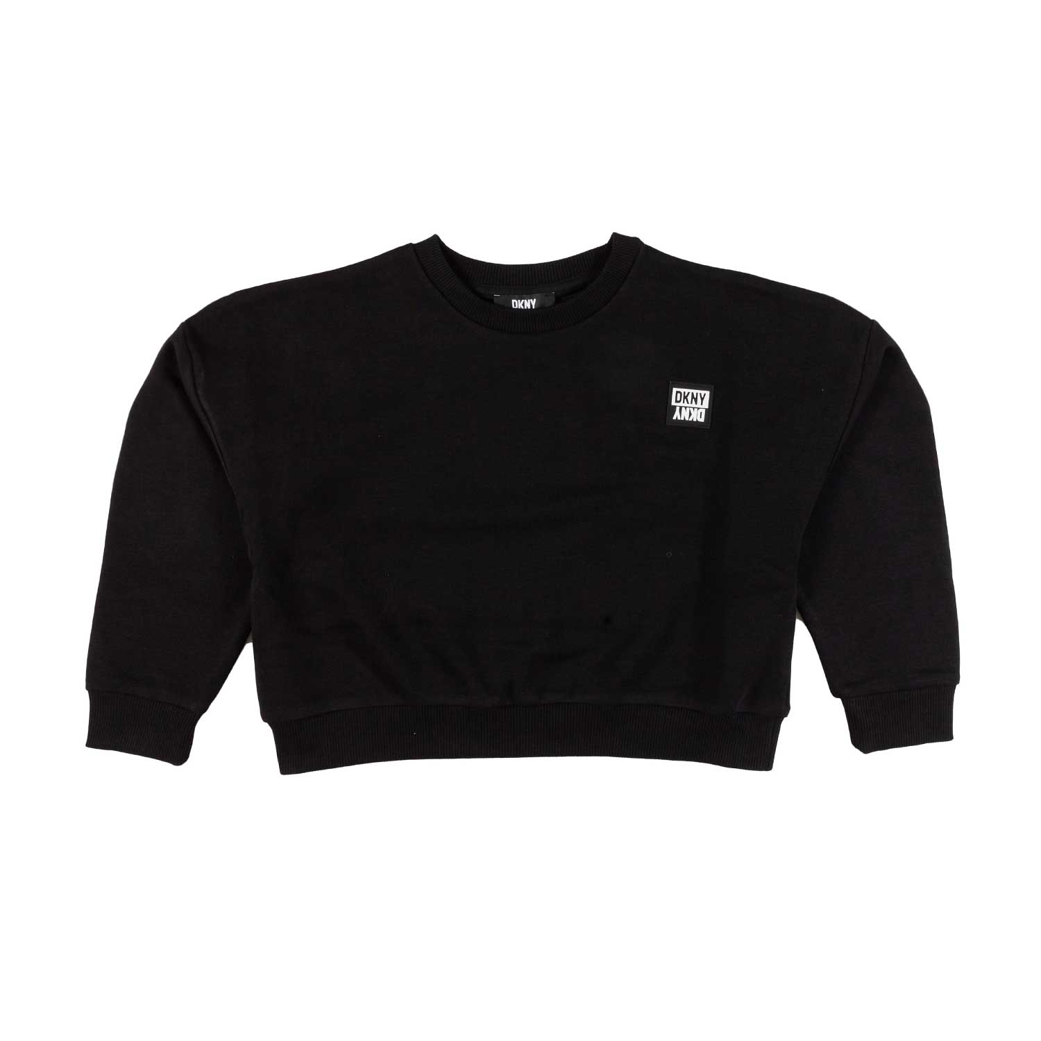 FELPA CROPPED NERA PER BAMBINA E TEENAGER - annameglio.com abbigliamento moda