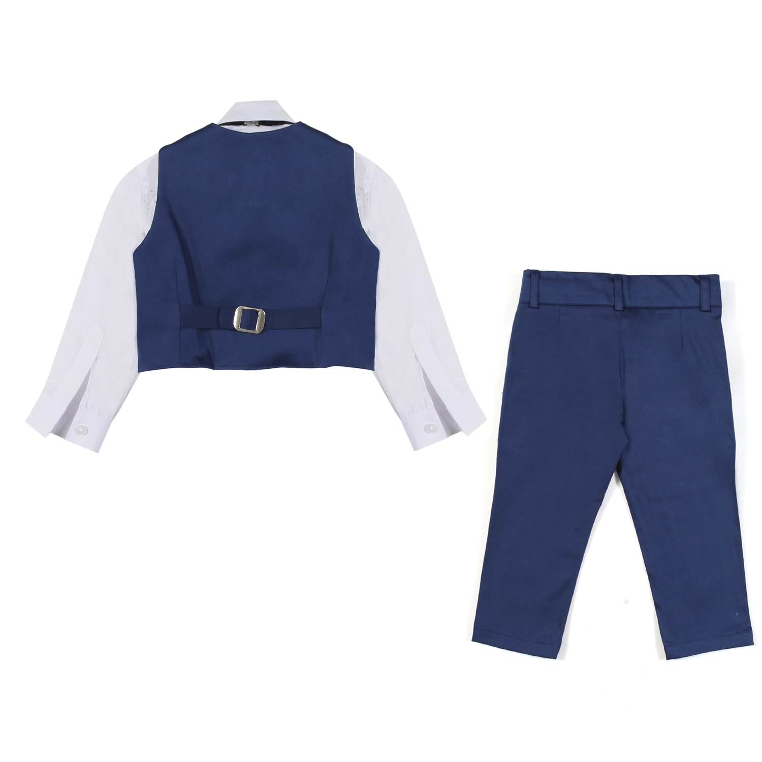 COMPLETO BLU INDACO CON CAMICIA BIANCA BAMBINO - annameglio.com abbigliamento moda