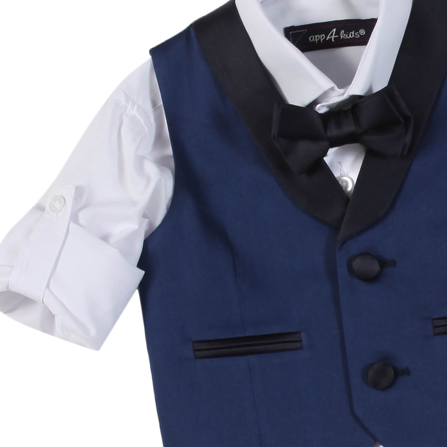 COMPLETO BLU INDACO CON CAMICIA BIANCA BAMBINO - annameglio.com abbigliamento moda