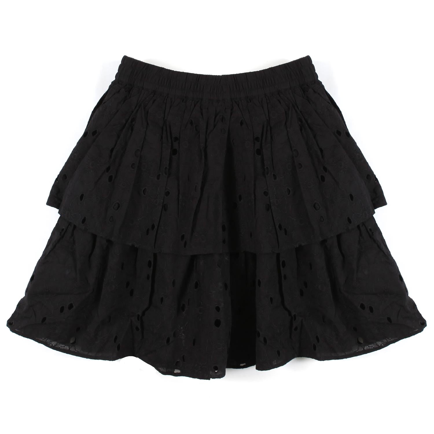 GONNA BRIGITTE NERA BAMBINA E TEENAGER - annameglio.com abbigliamento moda