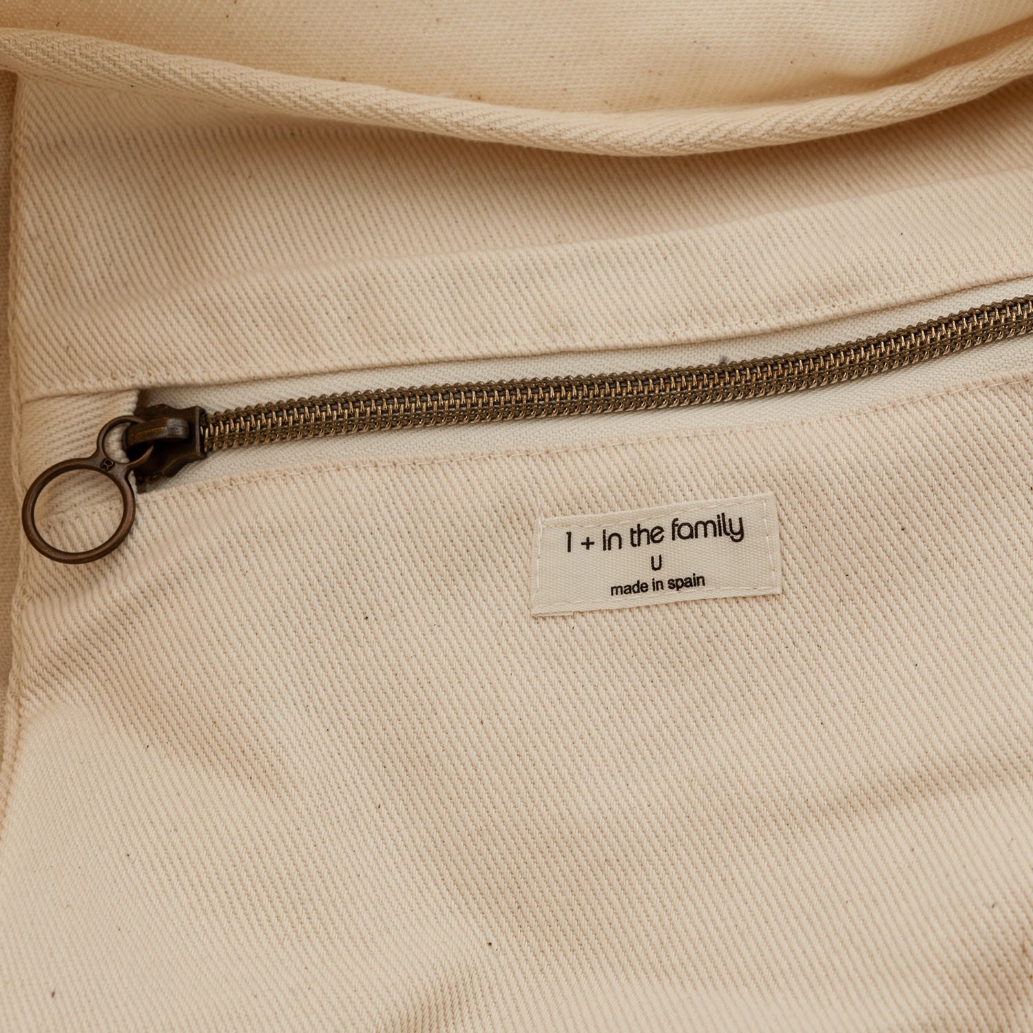 BORSA FASCIATOIO IN TWILL AVORIO E BEIGE - annameglio.com abbigliamento moda