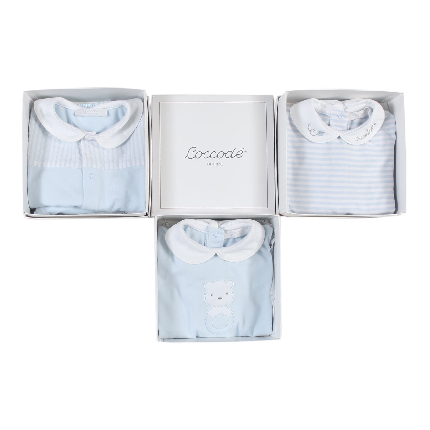 SET REGALO 3 TUTINE CELESTI NEONATO - annameglio.com abbigliamento moda
