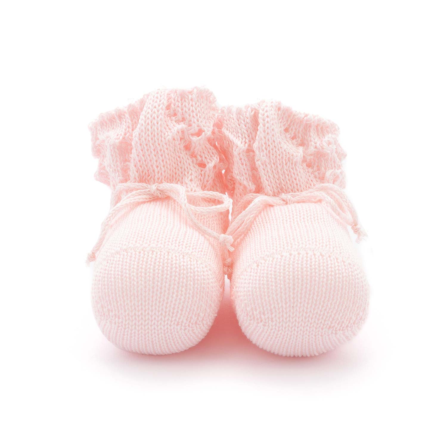 SCARPINA NASCITA IN TRICOT ROSA NEONATA - annameglio.com abbigliamento moda
