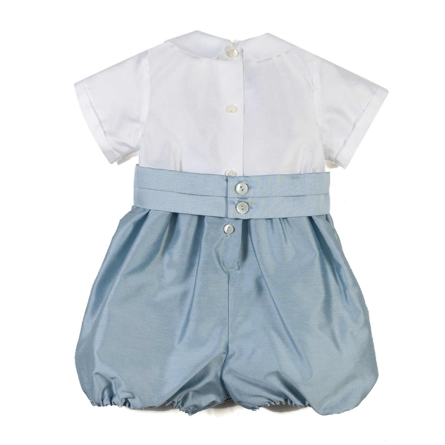 PAGLIACCETTO CERIMONIA BIANCO E CELESTE POLVERE - annameglio.com abbigliamento moda