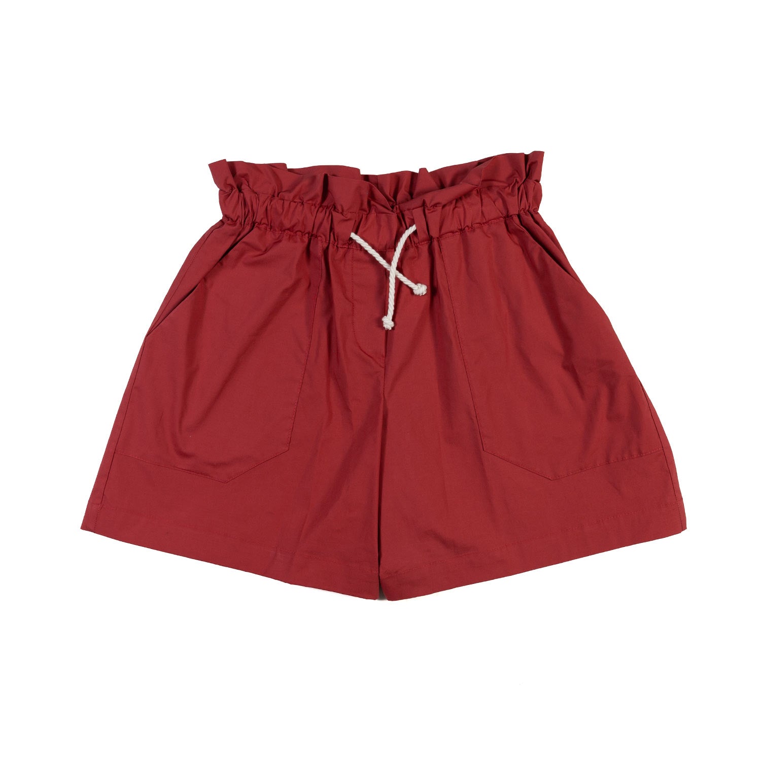 SHORTS ROSSO MATTONE BAMBINA E TEENAGER - annameglio.com abbigliamento moda