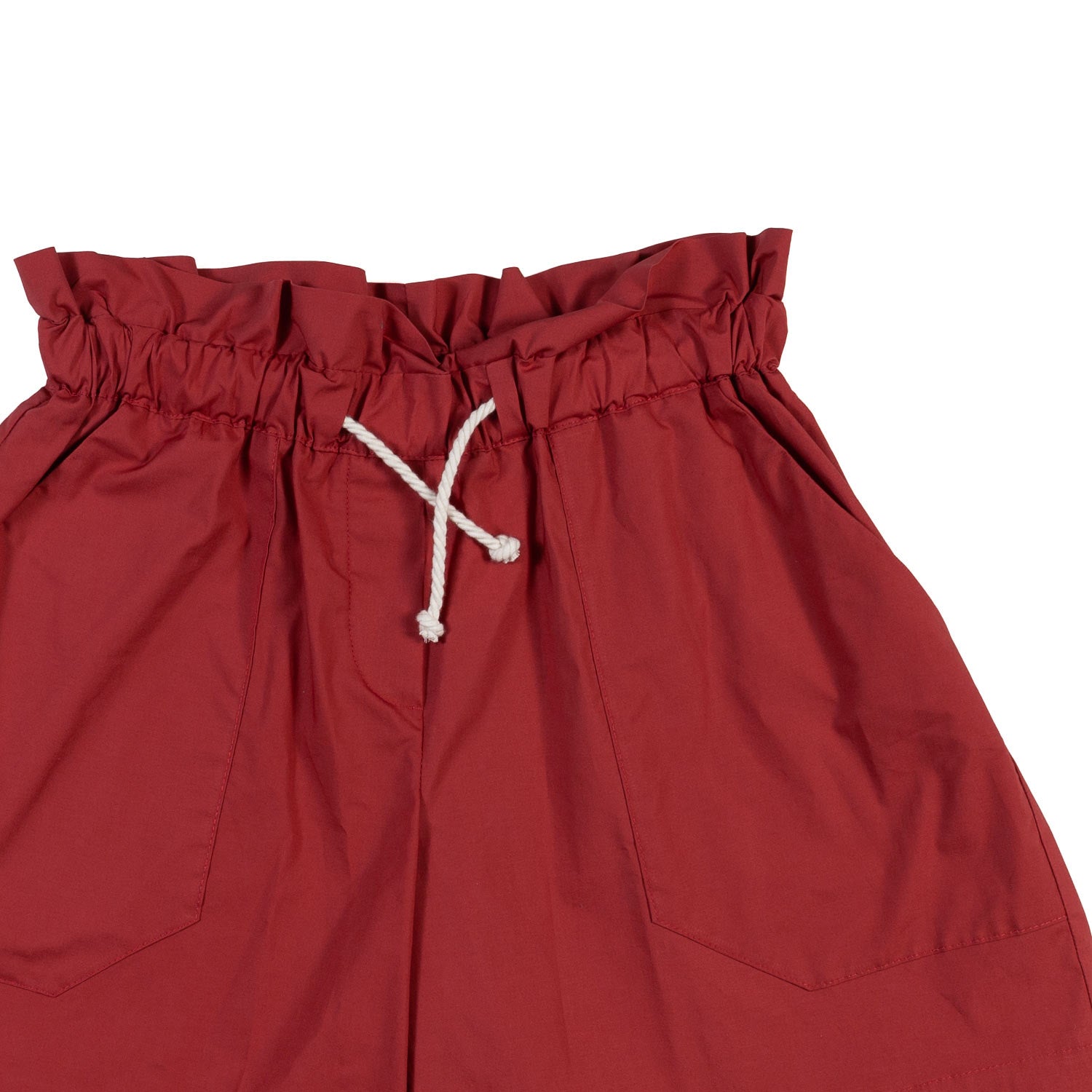 SHORTS ROSSO MATTONE BAMBINA E TEENAGER - annameglio.com abbigliamento moda