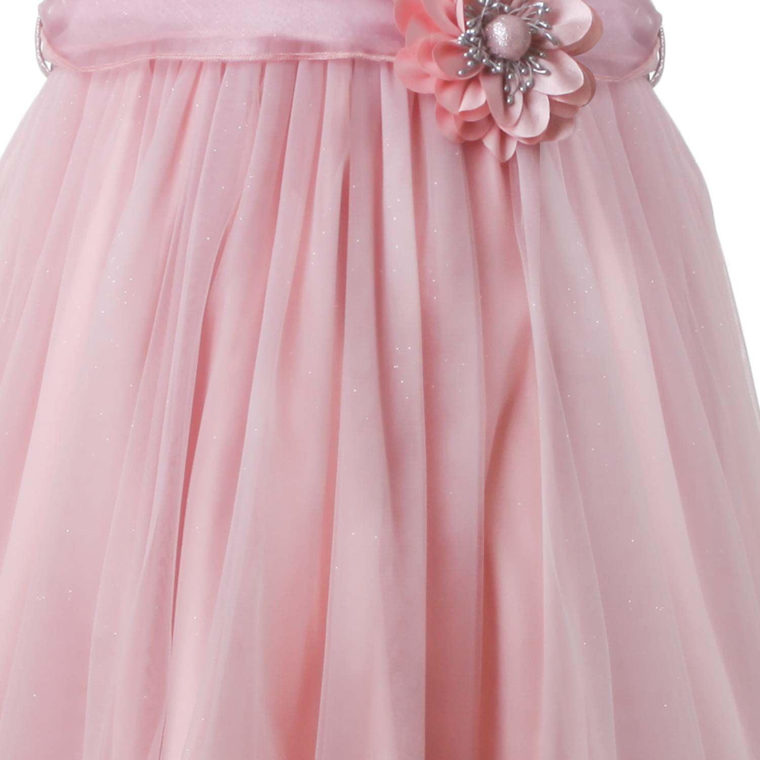 ABITO TULLE ROSA GLICINE E ARGENTO GLITTER - annameglio.com abbigliamento moda
