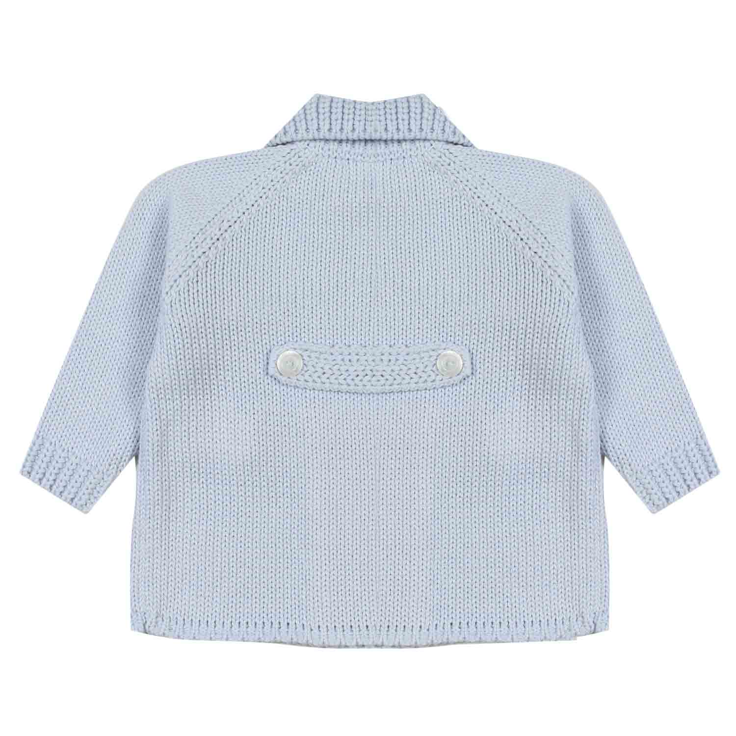 GIACCA COTONE A MAGLIA CELESTE NEONATO - annameglio.com abbigliamento moda