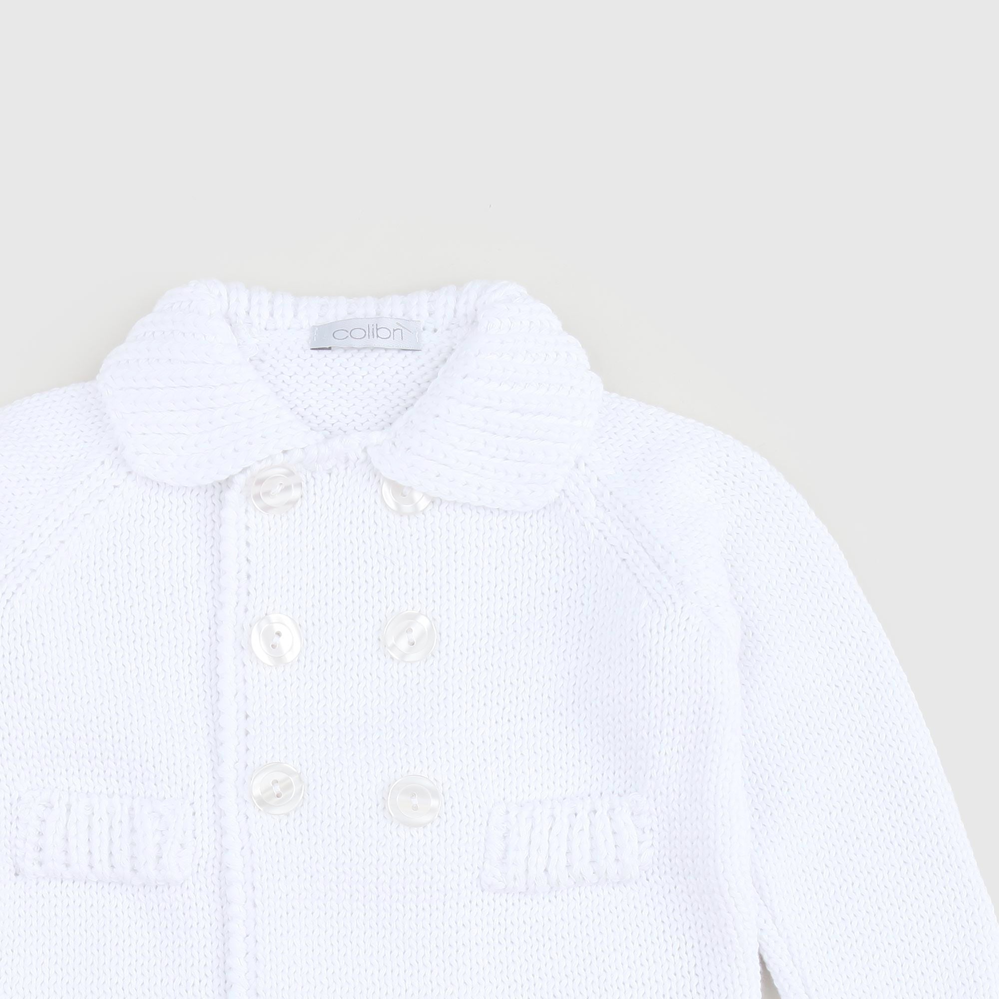 GIACCA COTONE BIANCO NEONATO - annameglio.com abbigliamento moda