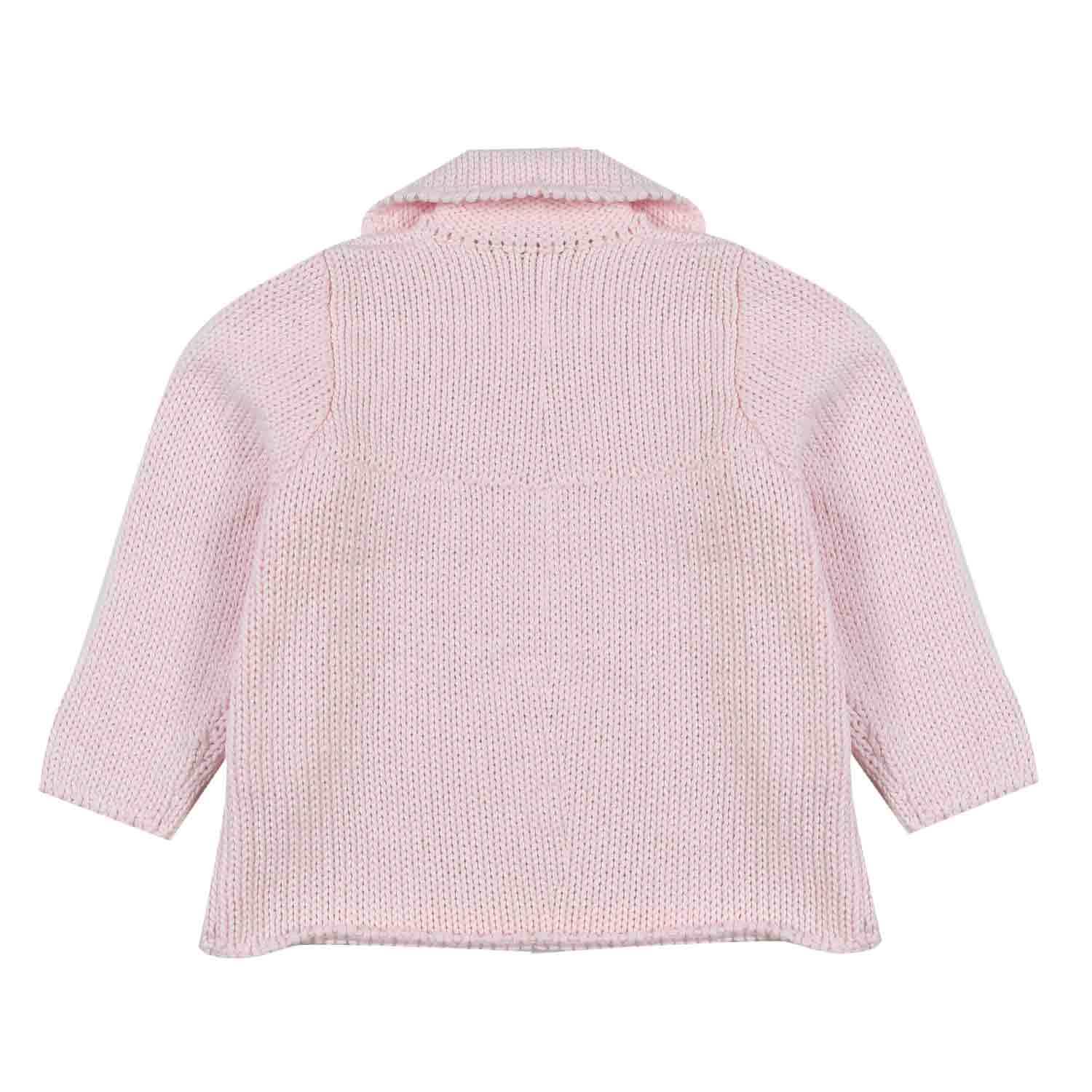CAPPOTTINO COTONE A MAGLIA ROSA NEONATA - annameglio.com abbigliamento moda