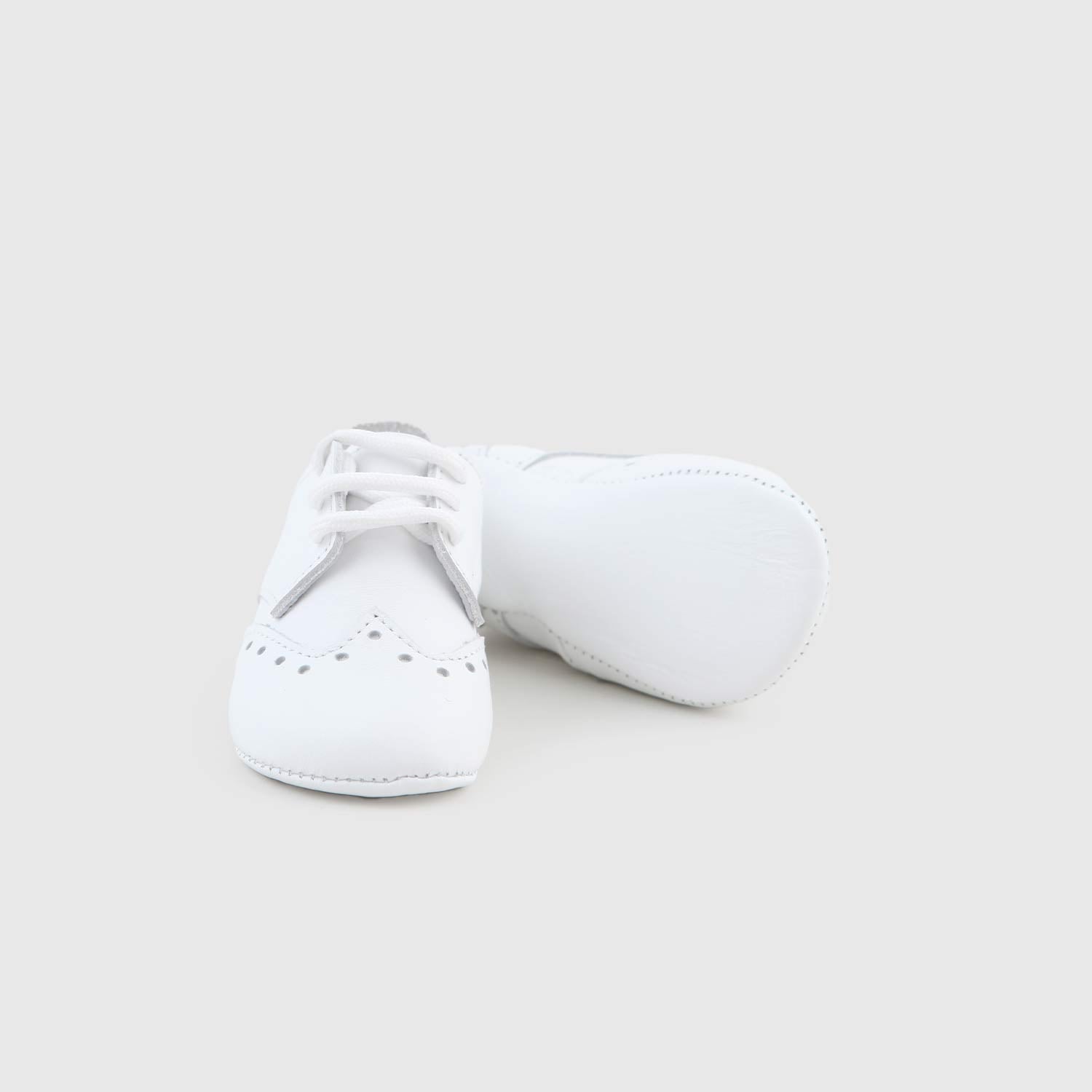 SCARPINA DERBY BIANCA NEONATO - annameglio.com abbigliamento moda