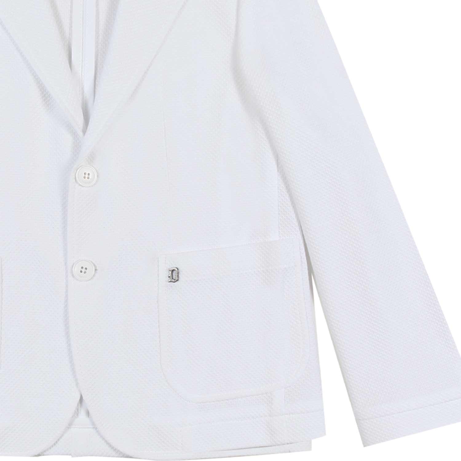 BLAZER MONOPETTO BIANCO BAMBINO E TEENAGER - annameglio.com abbigliamento moda