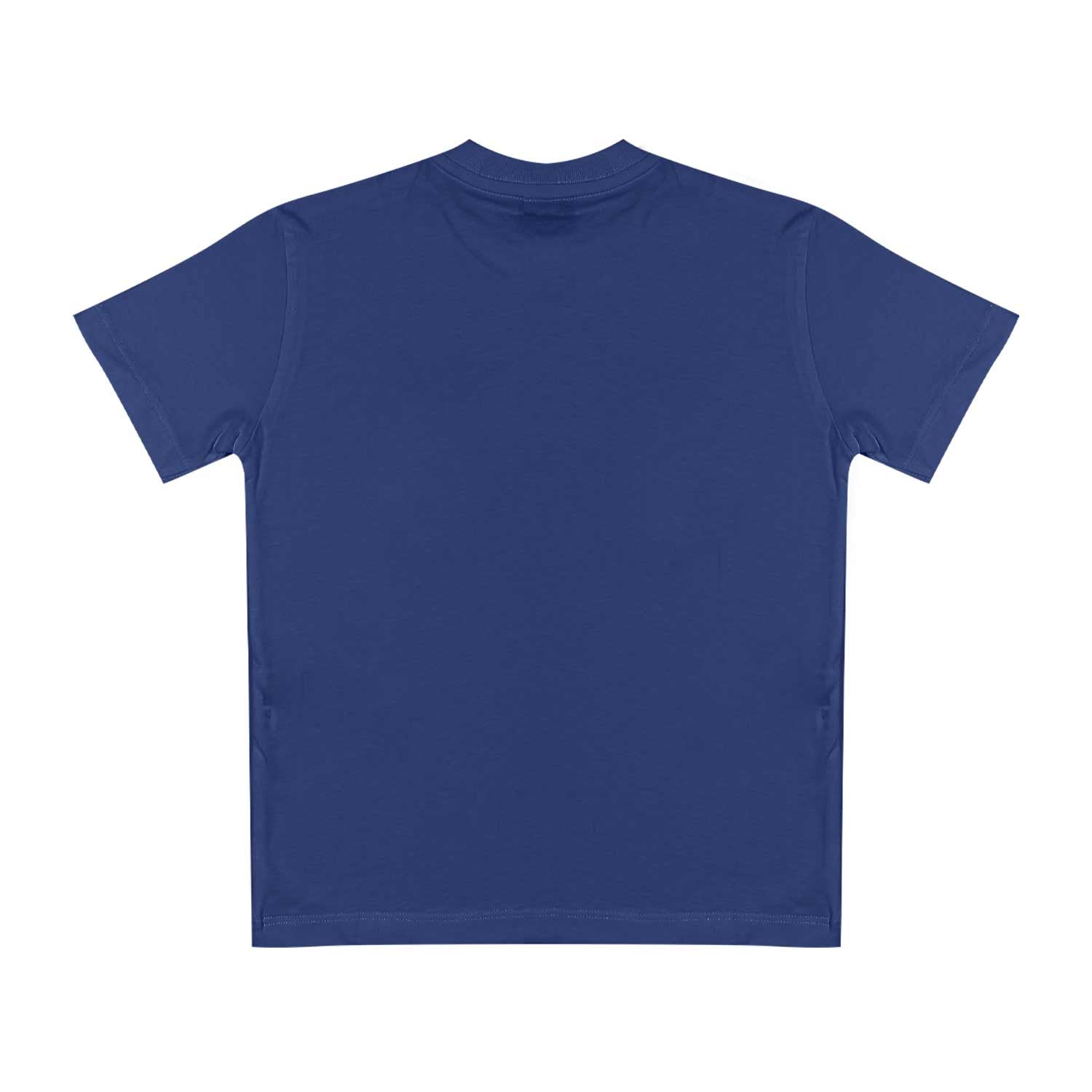 T-SHIRT BLU CON TASCHINO BAMBINO E RAGAZZO - annameglio.com abbigliamento moda