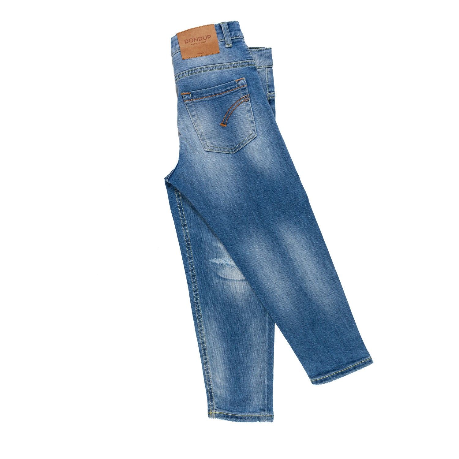 JEANS BLU CHIARO CON STRAPPI BAMBINO E RAGAZZO - annameglio.com abbigliamento moda