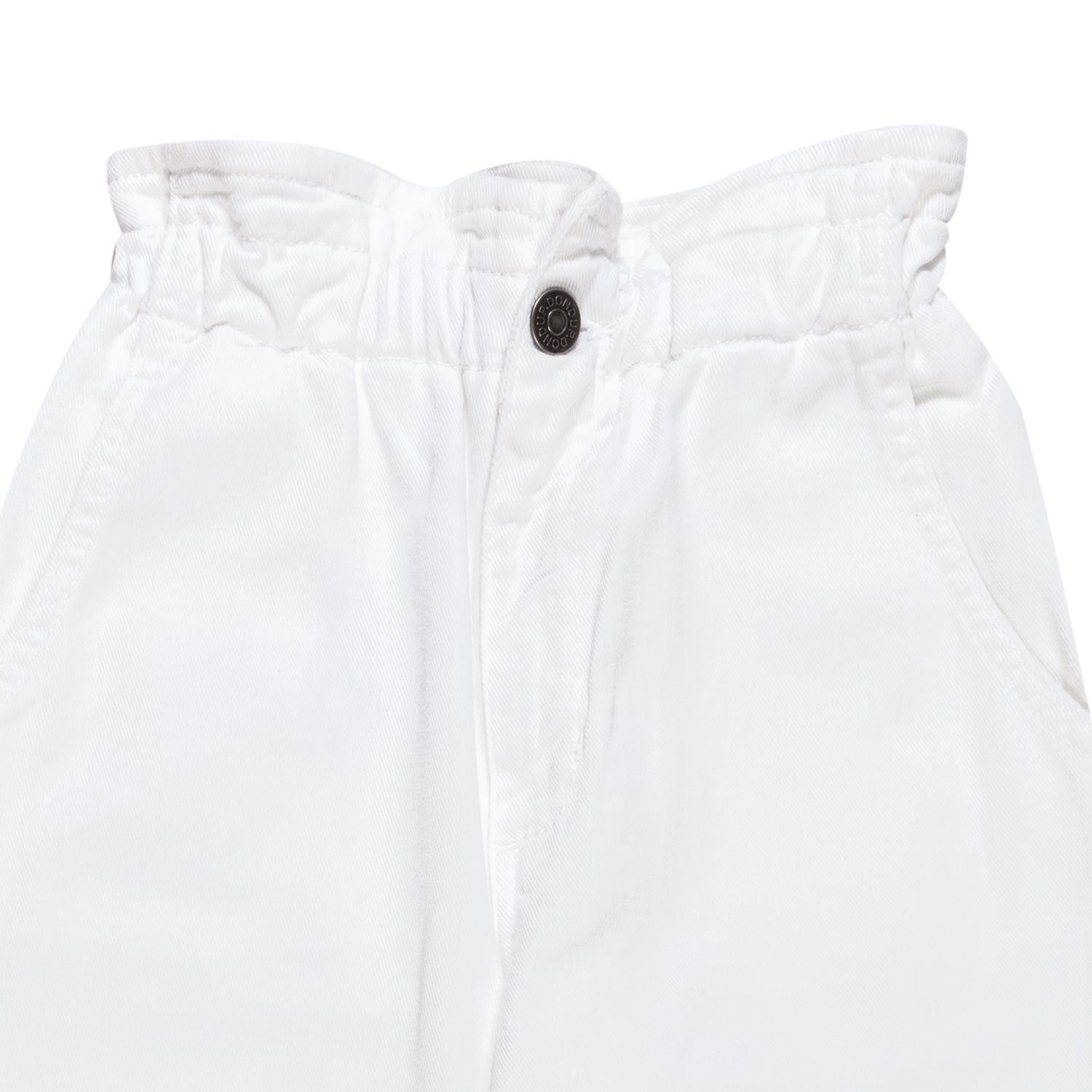 JEANS PAPERBAG LOOSE FIT BIANCO BAMBINA E TEENAGER - annameglio.com abbigliamento moda