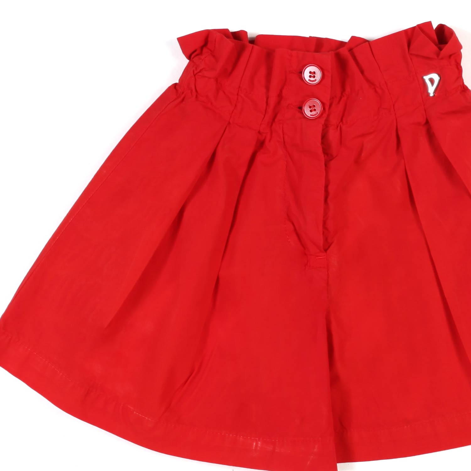 SHORTS ROSSI A PIEGHE BAMBINA E RAGAZZA - annameglio.com abbigliamento moda