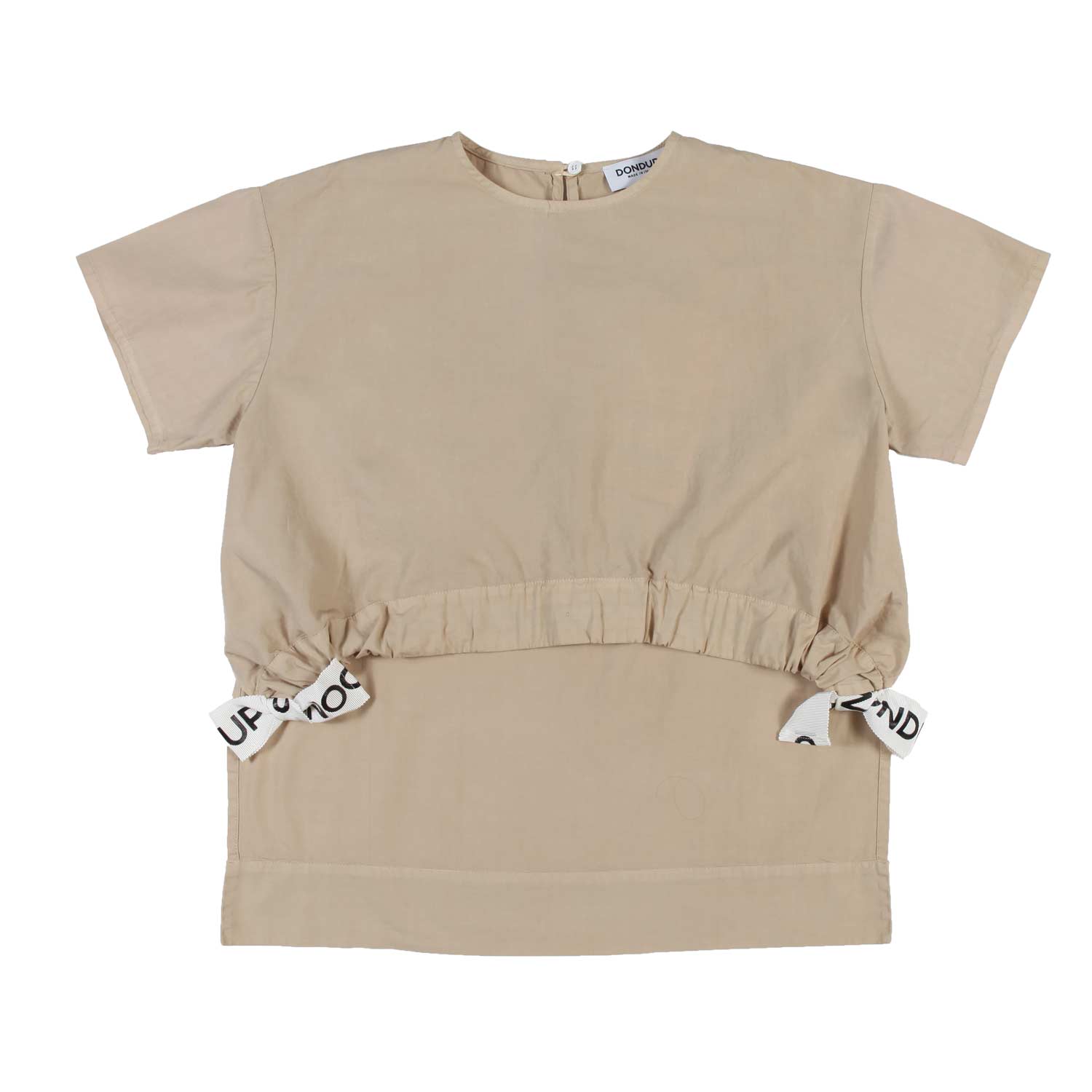 T-SHIRT ASIMMETRICA BEIGE BAMBINA E RAGAZZO - annameglio.com abbigliamento moda