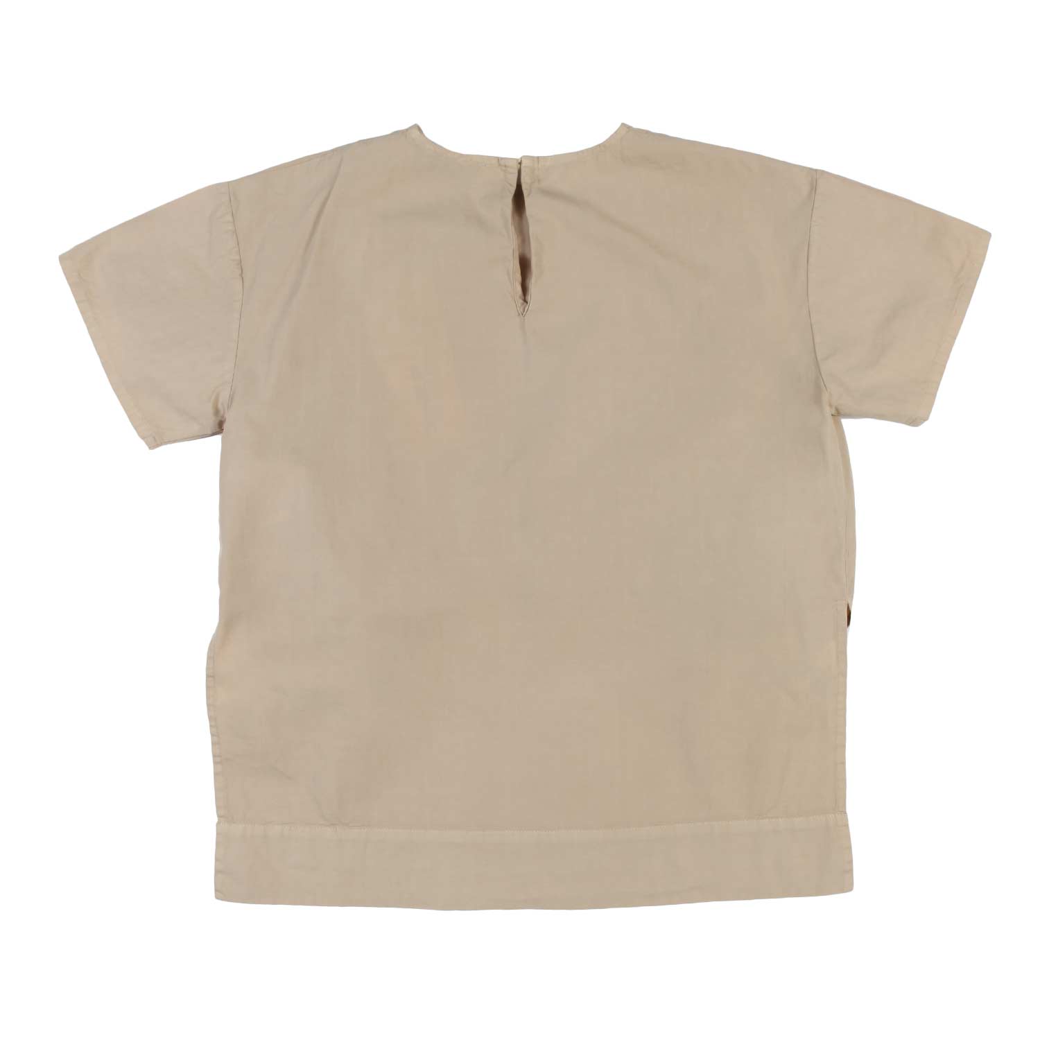 T-SHIRT ASIMMETRICA BEIGE BAMBINA E RAGAZZO - annameglio.com abbigliamento moda