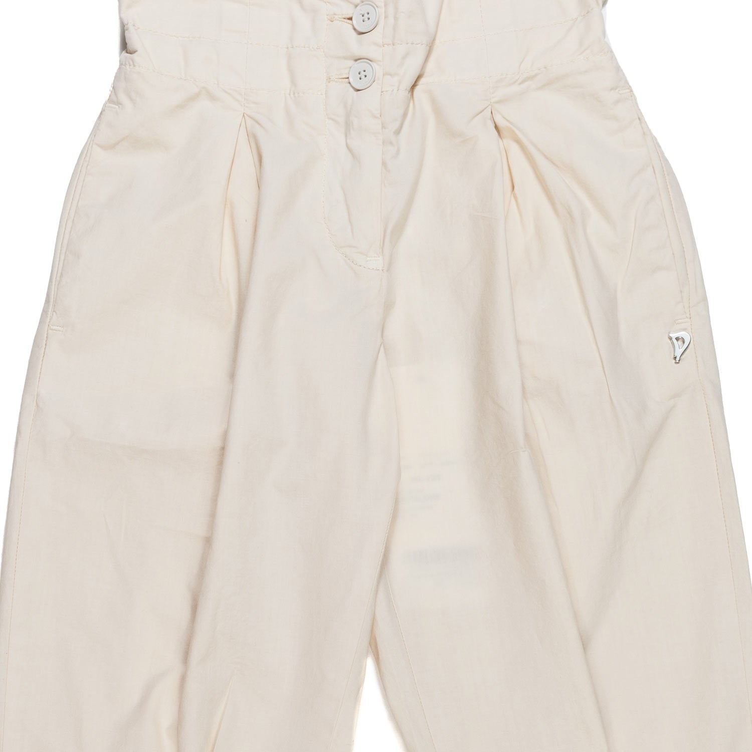 PANTALONE PAPERBAG LOOSE FIT BEIGE BAMBINA E TEEN - annameglio.com abbigliamento moda