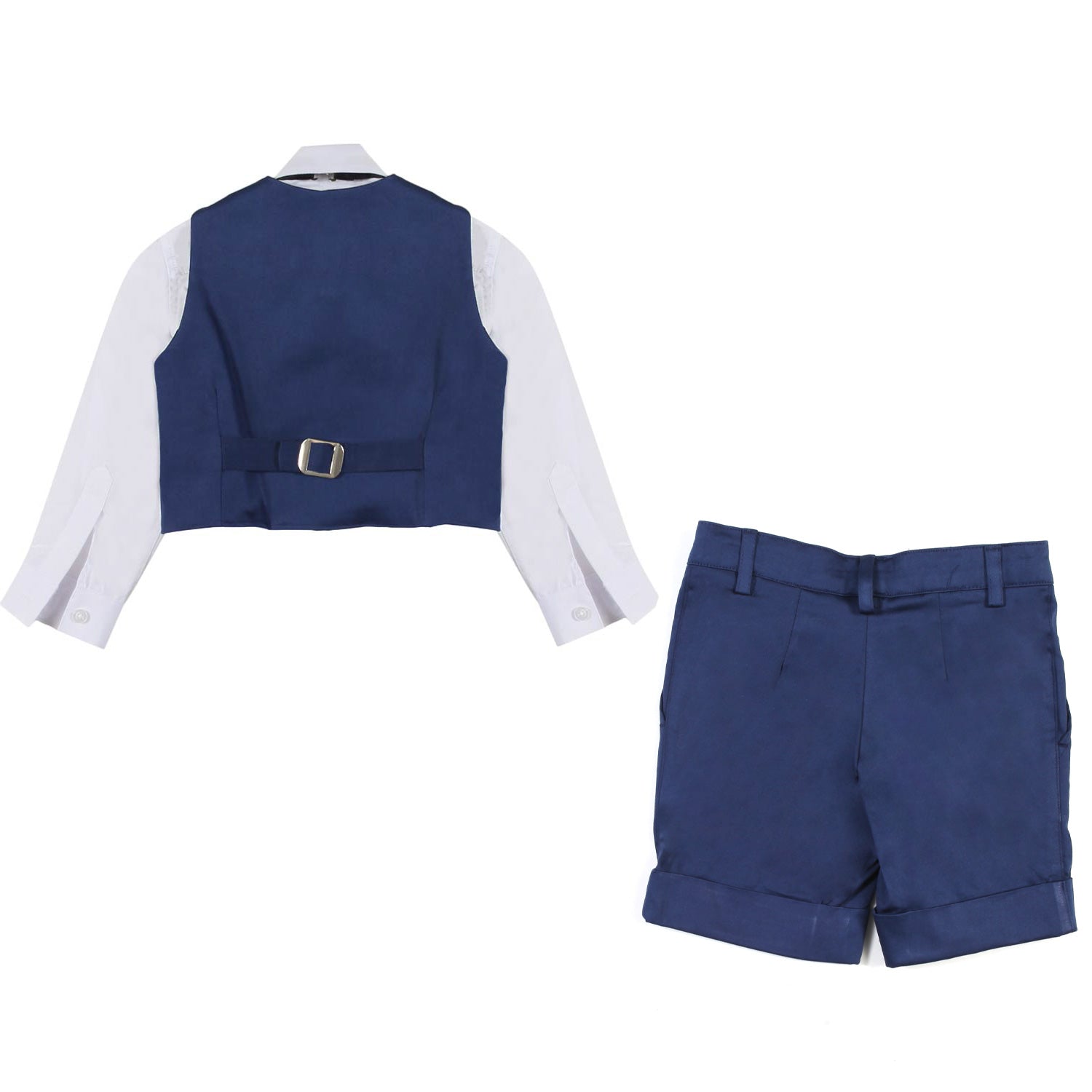 COMPLETO BLU INDACO CON BERMUDA BAMBINO - annameglio.com abbigliamento moda