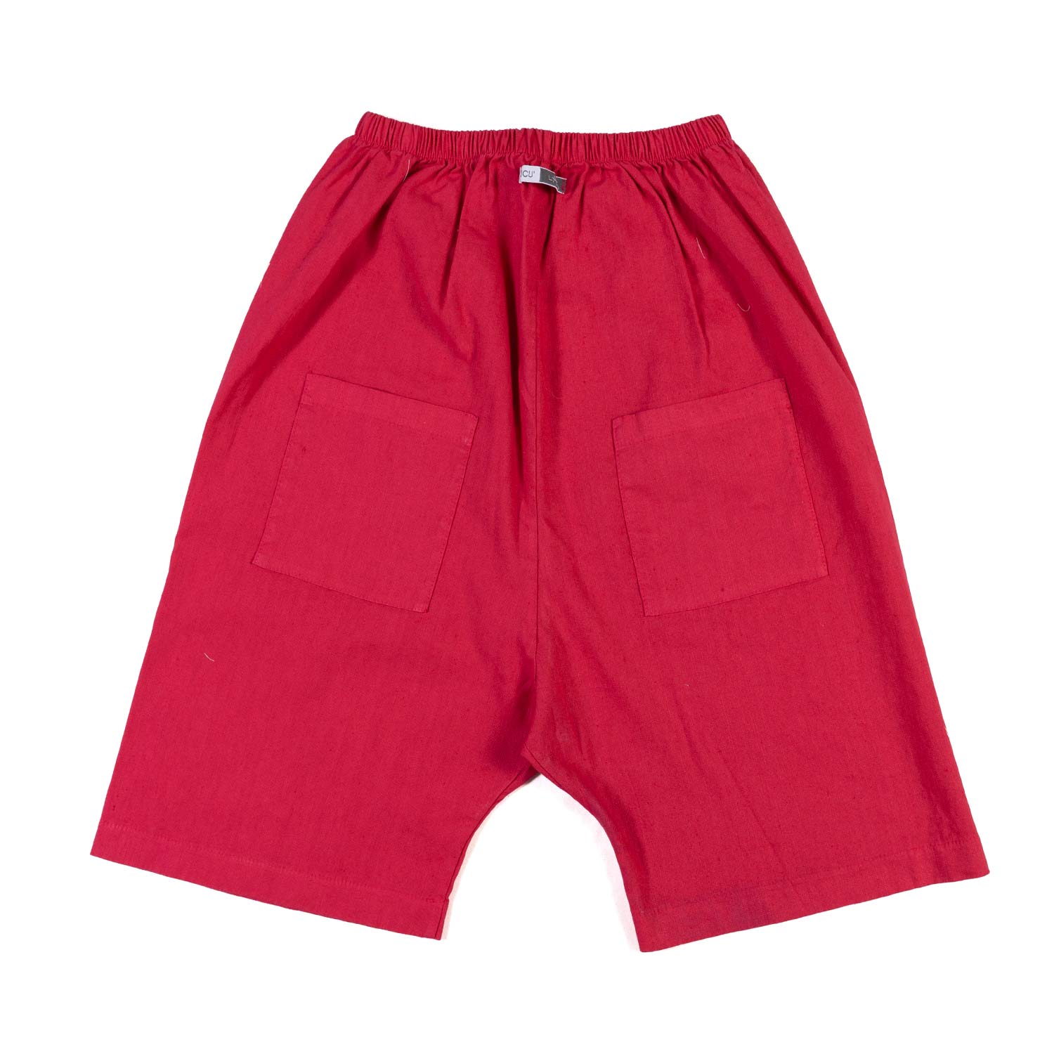 PANTALONE FRANCOIS LINO ROSSO FRAGOLA BAMBINA - annameglio.com abbigliamento moda