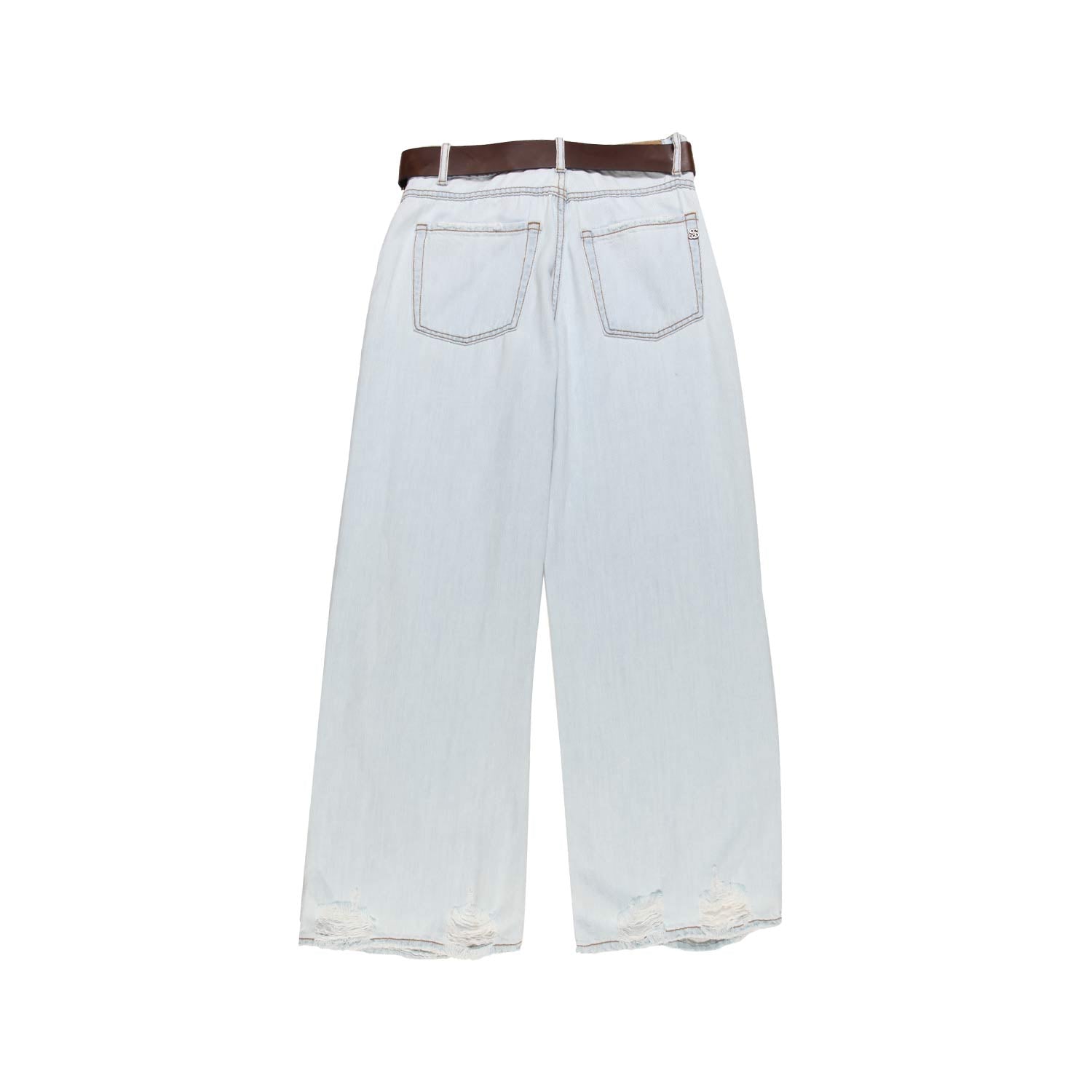 JEANS WIDE LEG CHIARO DONNA E TEENAGER - annameglio.com abbigliamento moda