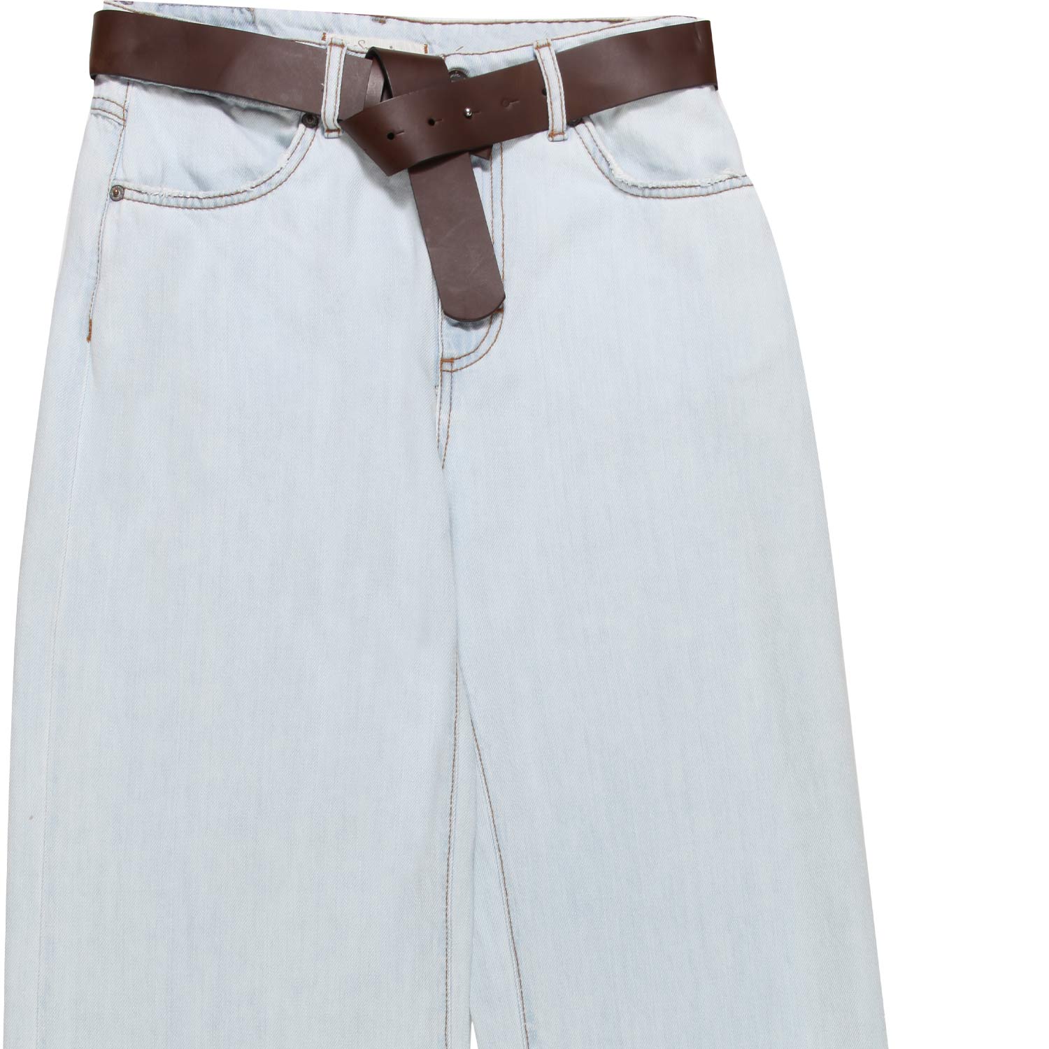 JEANS WIDE LEG CHIARO DONNA E TEENAGER - annameglio.com abbigliamento moda