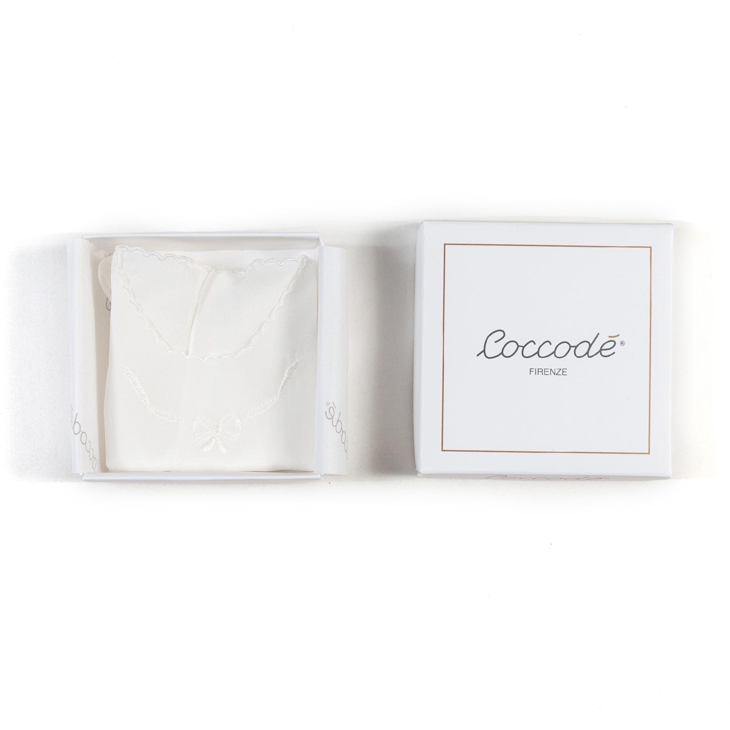 CAMICINO BIANCO PANNA CON RICAMO IN TONO UNISEX - annameglio.com abbigliamento moda