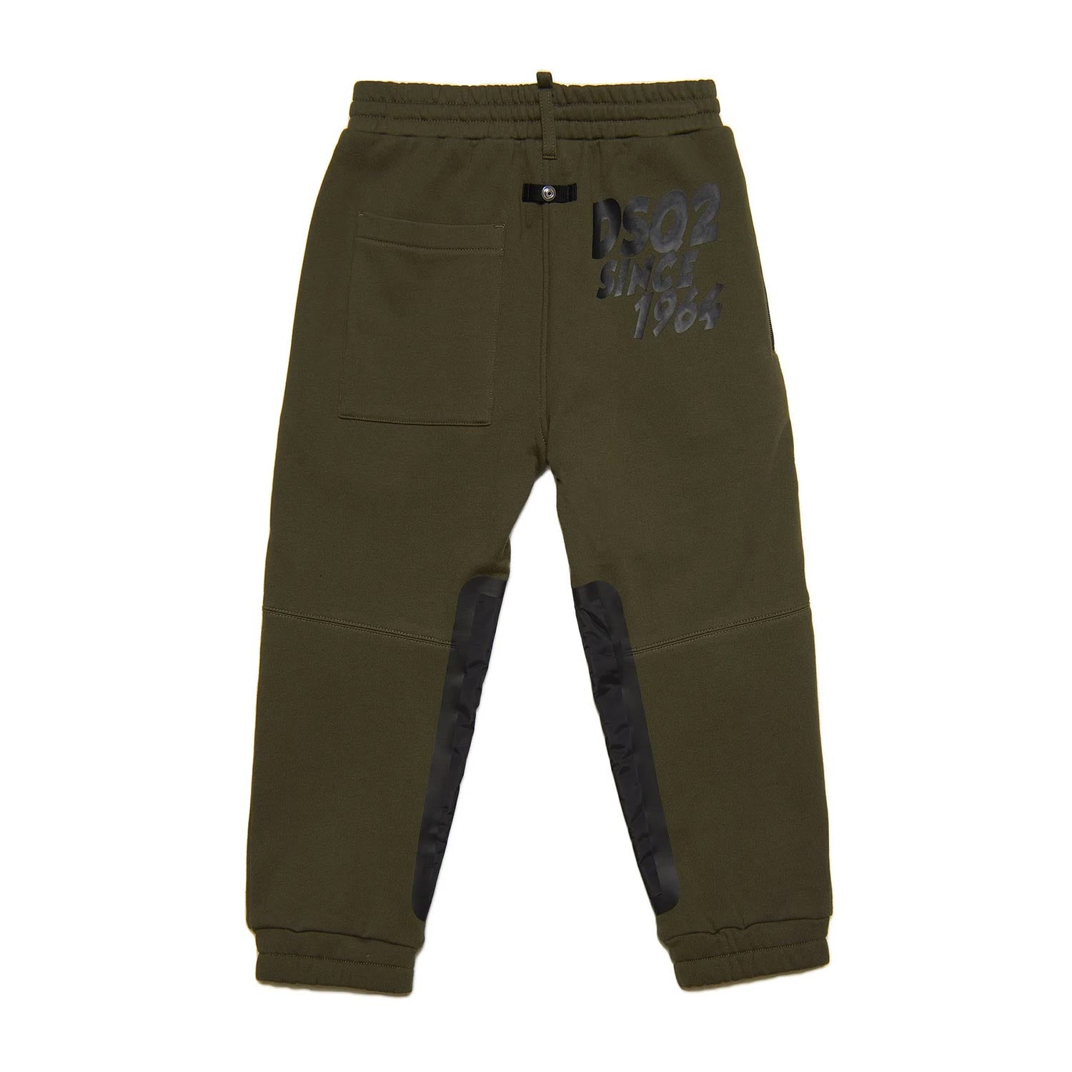 Pantalone felpa Dsquared2 verde oliva e antracite - annameglio.com abbigliamento moda