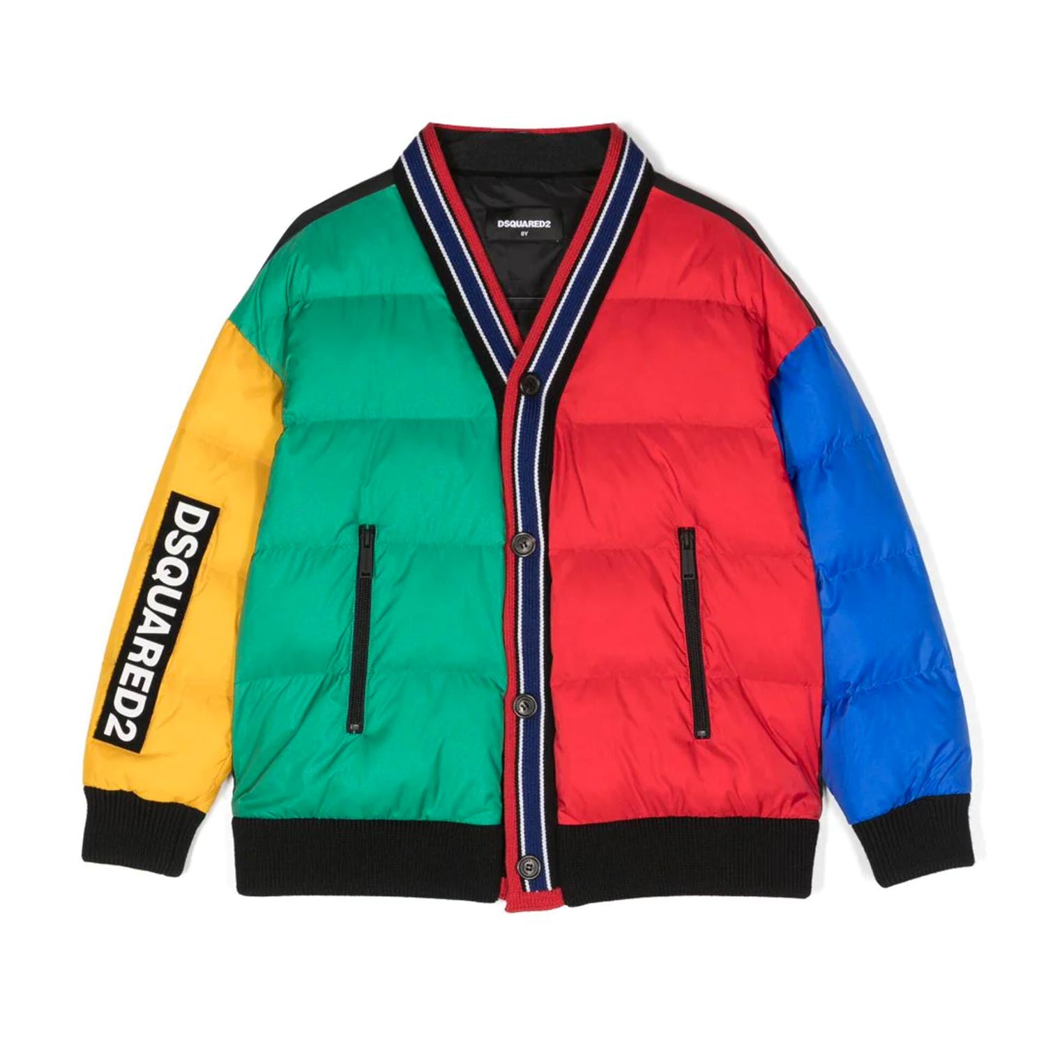 Bomber Dsquared2 multicolore con logo - annameglio.com abbigliamento moda