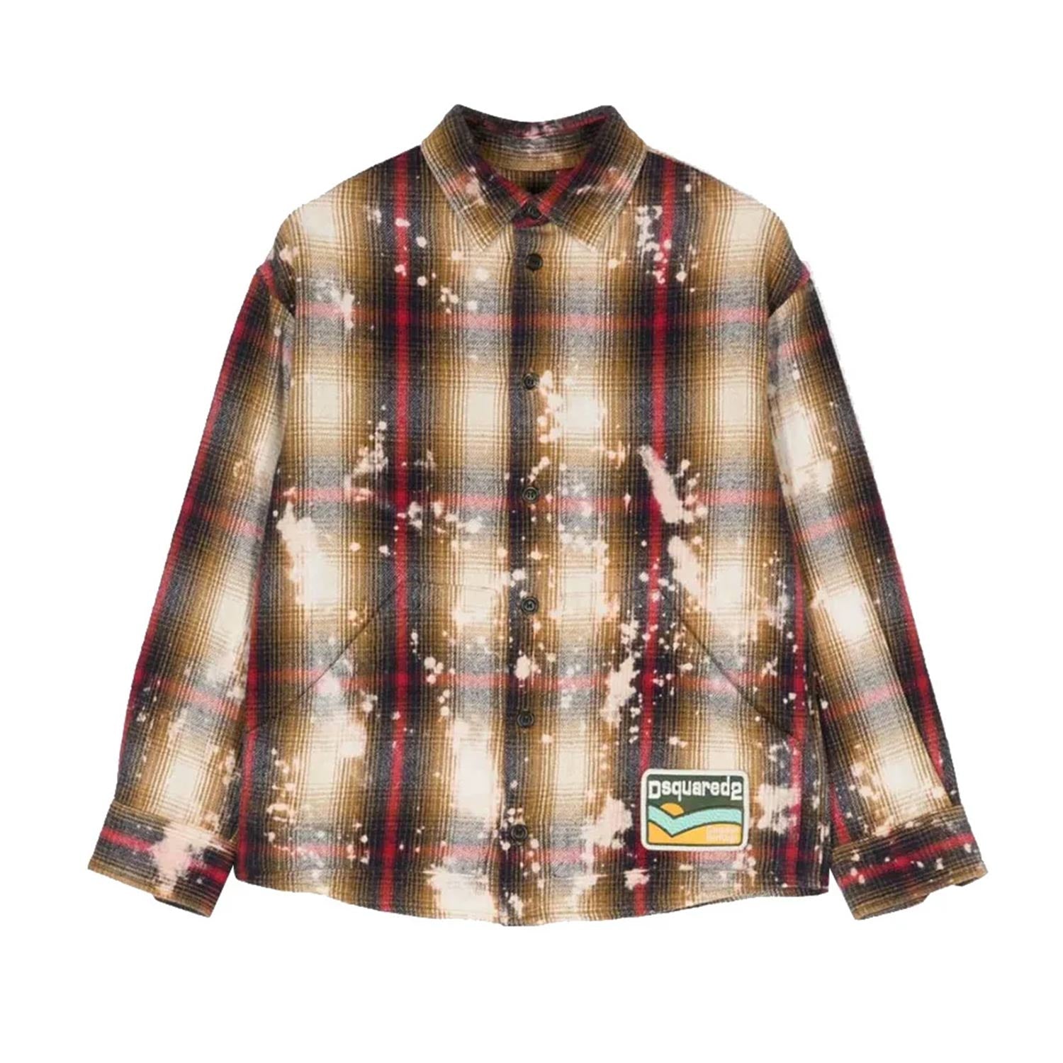 Camicia over Dsquared2 tartan multicolor - annameglio.com abbigliamento moda
