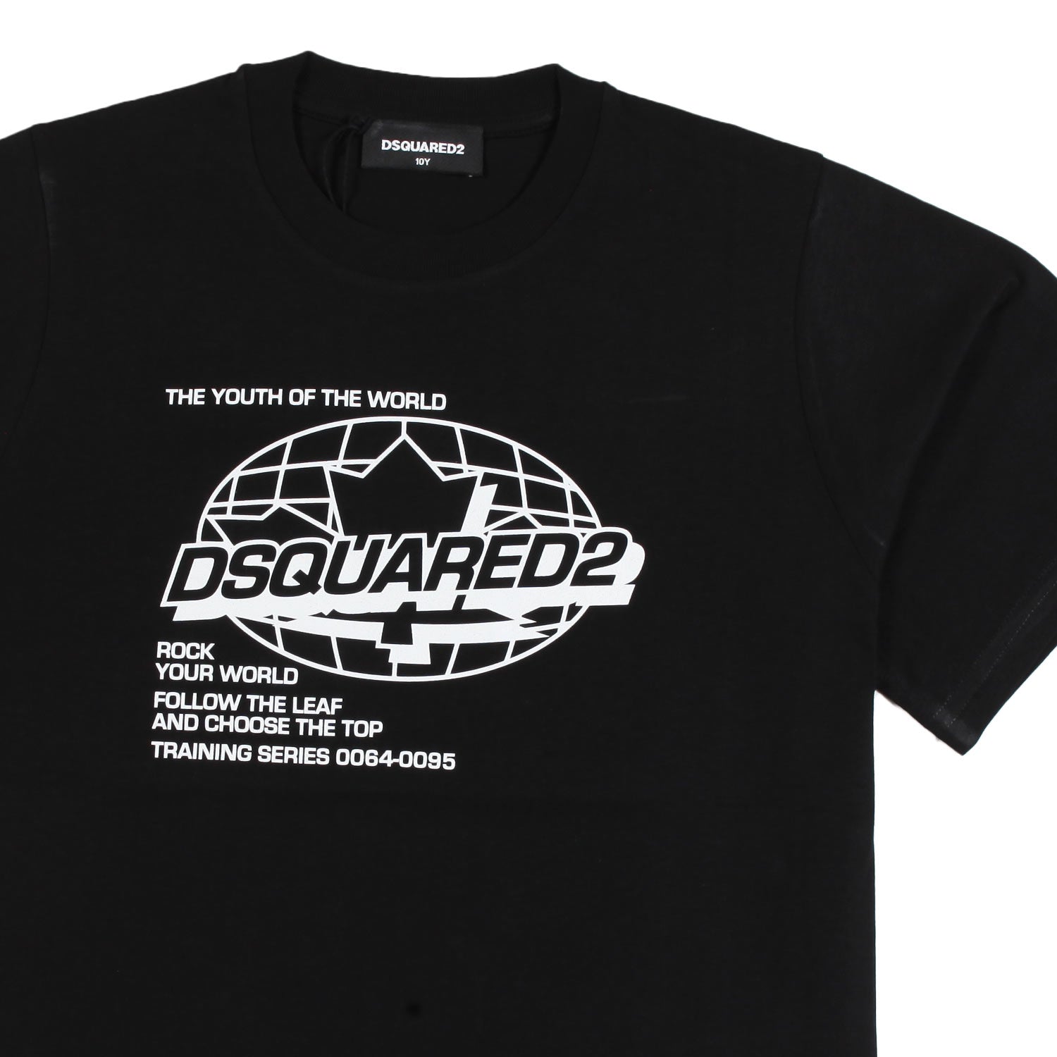 T-shirt unisex nera con grafica Dsquared2 bianca - annameglio.com abbigliamento moda