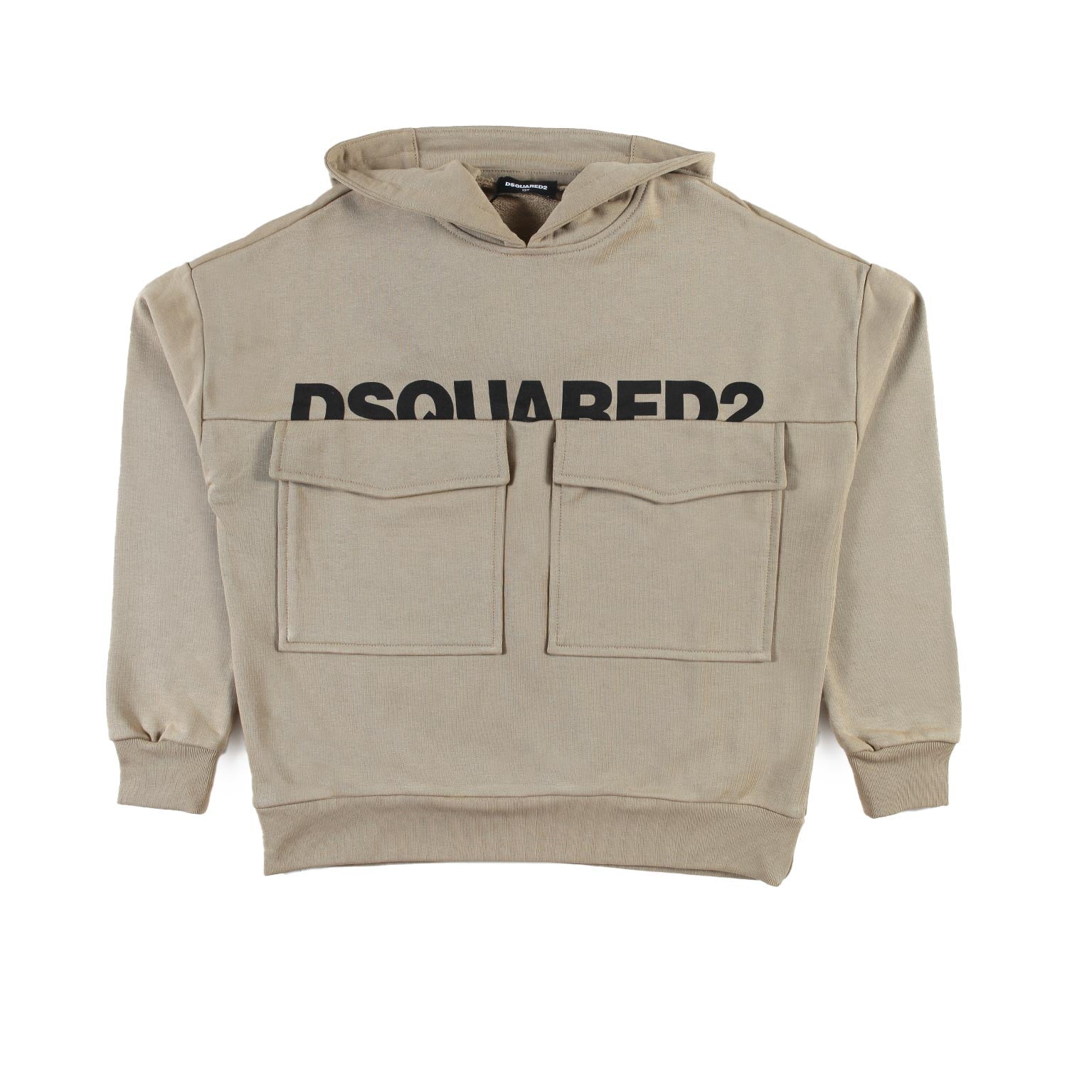 Felpa in cotone con cappuccio e tasche - annameglio.com abbigliamento moda