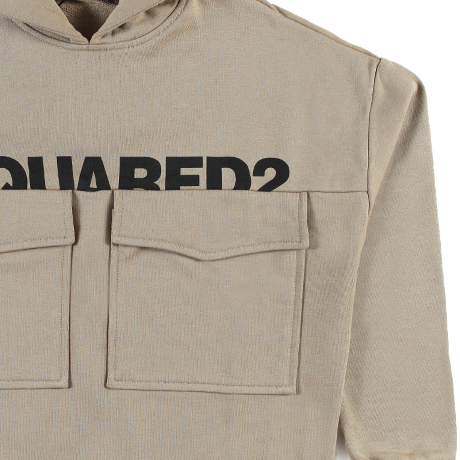 Felpa in cotone con cappuccio e tasche - annameglio.com abbigliamento moda