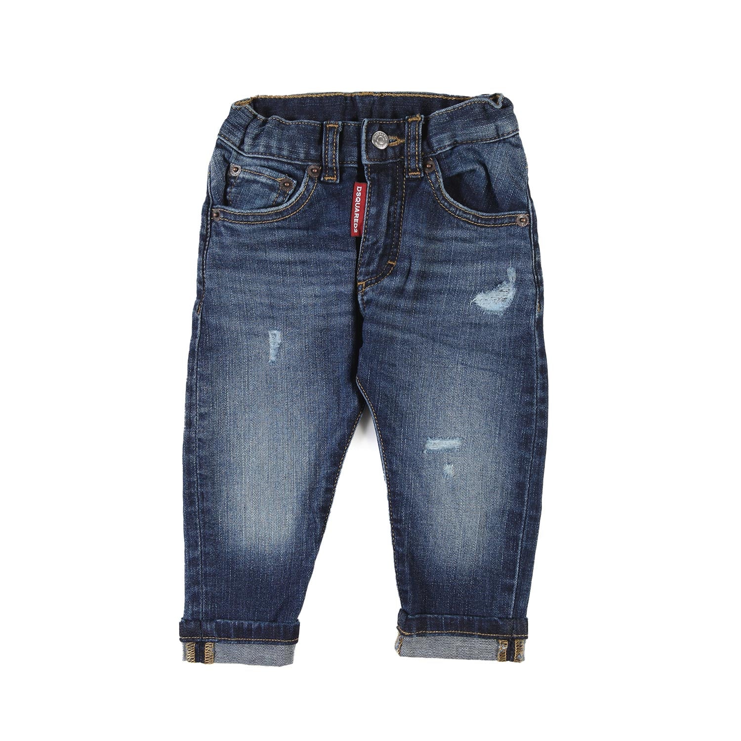 Jeans DSQ2 blu medio slavato bimbo - annameglio.com abbigliamento moda