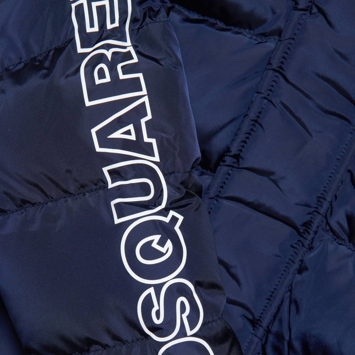 Giubbotto blu con logo Dsquared2 bianco Bimbo - annameglio.com abbigliamento moda