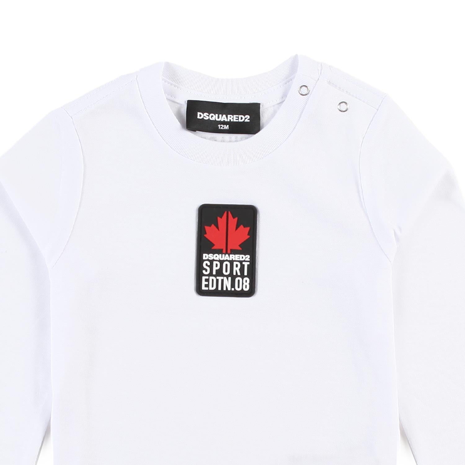 T-shirt lunga Dsq2 Edtn 08 bianca bimbo e bimba - annameglio.com abbigliamento moda